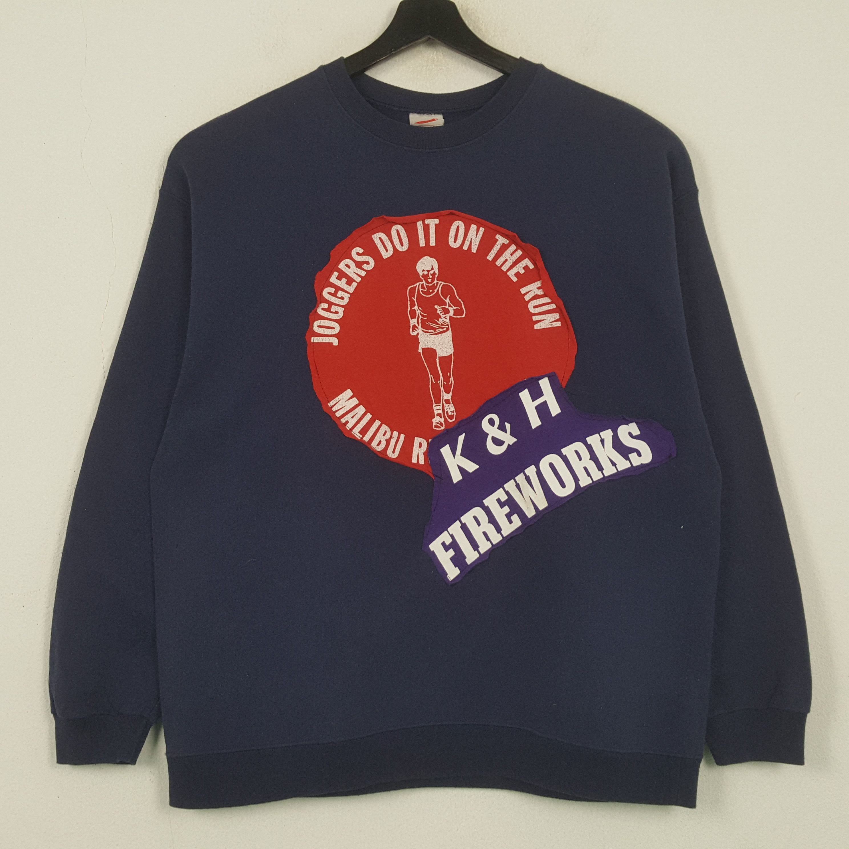 Hanes K&H Fireworks Vintage Sweatshirt C293N11 Size US M / EU 48-50 / 2 - 1 Thumbnail