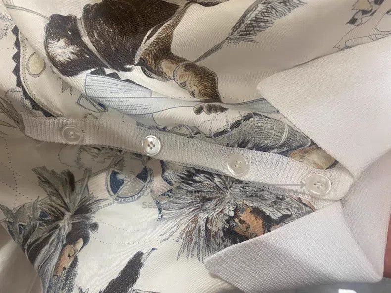 Hermes Hermes T-shirt White Size M / US 6-8 / IT 42-44 - 4 Thumbnail