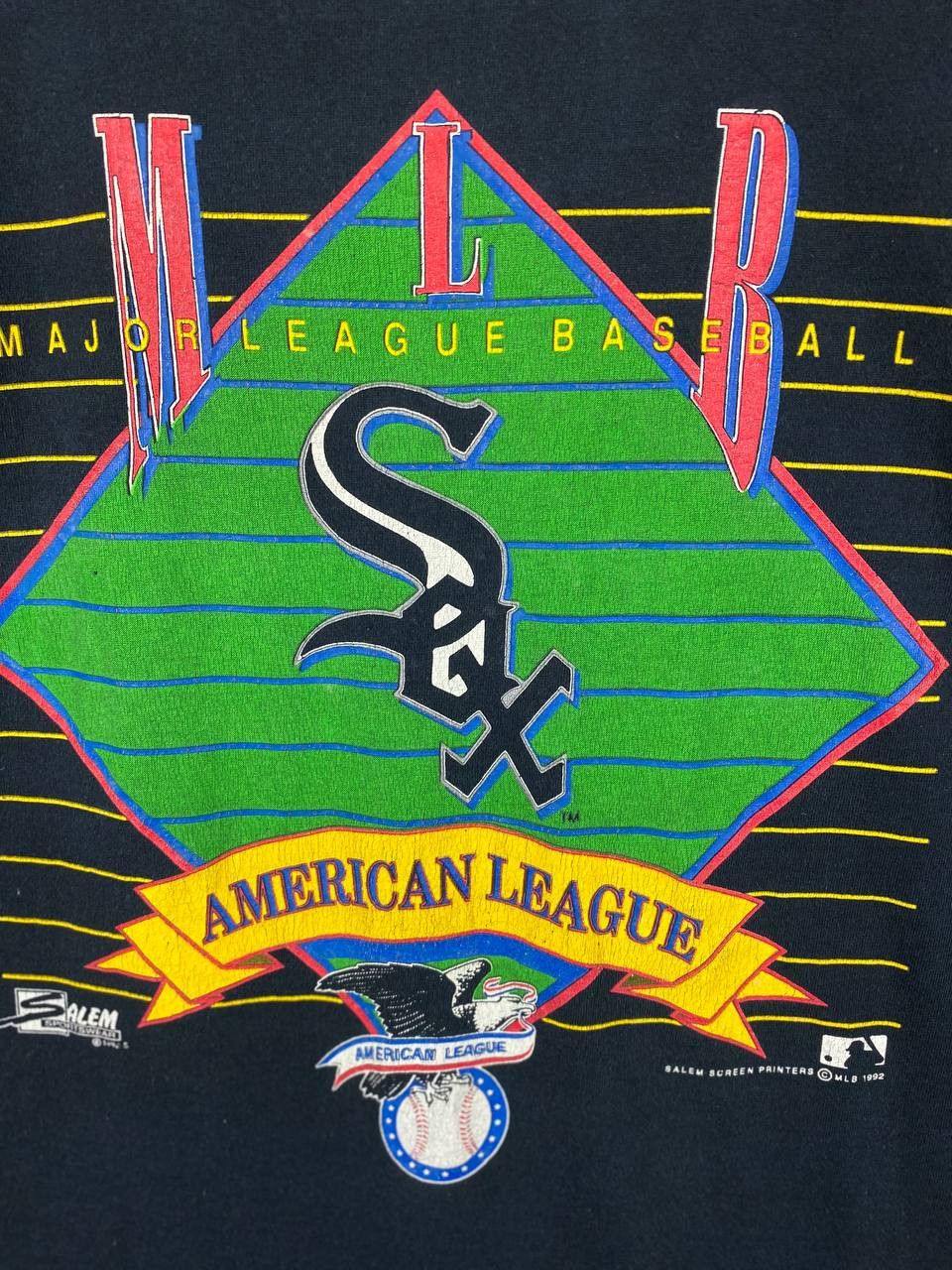MLB vintage mlb tee by salem sportswear tee nice design Size US L / EU 52-54 / 3 - 2 Thumbnail