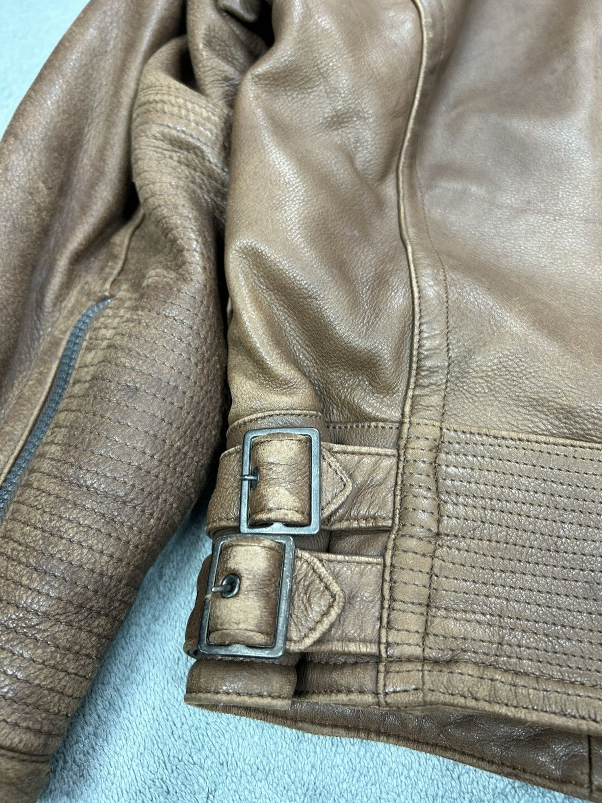 Issey Miyake Vintage Issey Miyake Bomber Leather Jacket. J0128 Size US L / EU 52-54 / 3 - 18 Thumbnail