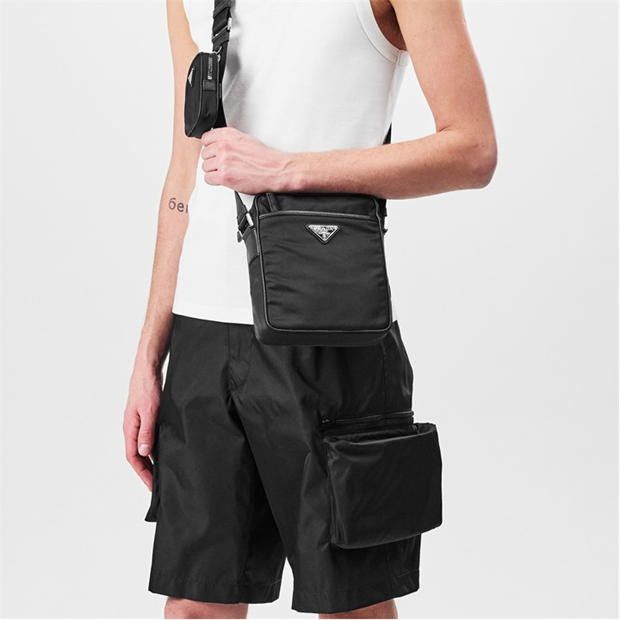 Prada Men'S Logo Pouch Messenger Bag Size ONE SIZE - 2 Thumbnail