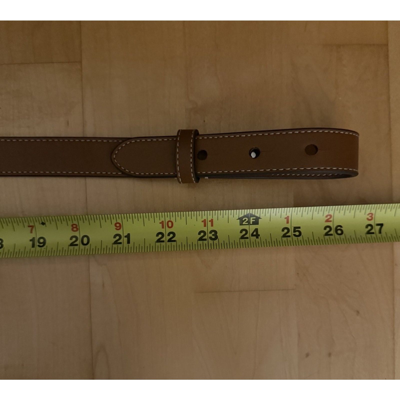 Lauren Ralph Lauren Equestrian D-Ring Leather Western Belt Brown Silver XS Ralph Lauren Collection Equestrian Stirrup Brown Leather  main image 4