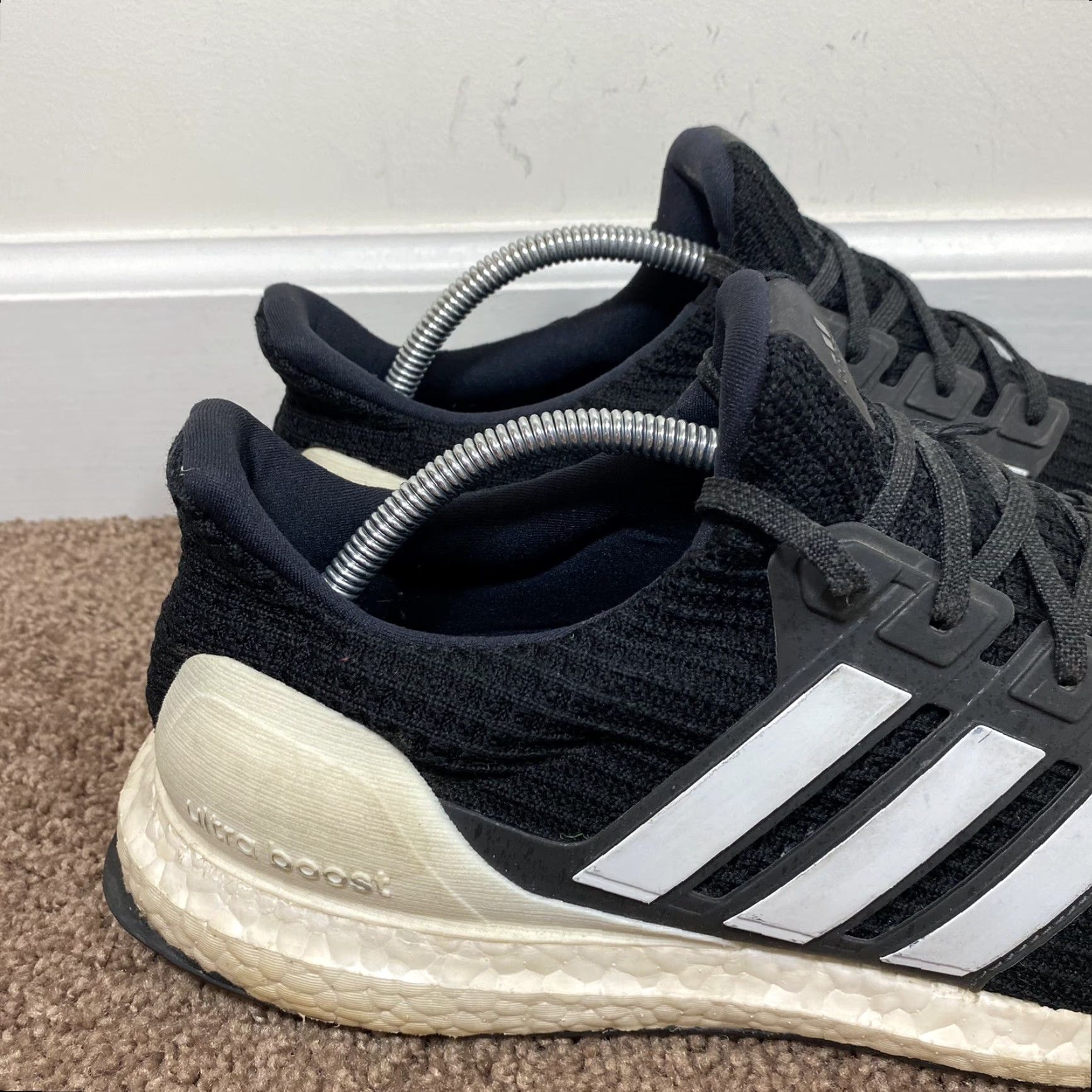 Adidas Adidas UltraBoost 4.0 Show Your Stripes Mens 11.5 Black White 2018 AQ0062 Sneaker Running Jogging Walking Size US 12 / EU 45 - 2 Thumbnail
