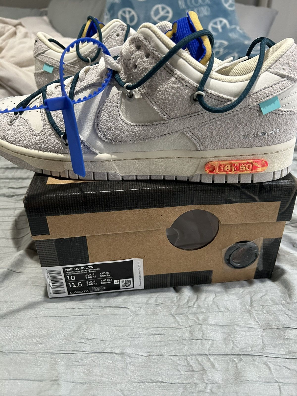 Nike × Off-White × Virgil Abloh Nike Dunk Low Off White Lot 16 Size US 10 / EU 43 - 1 Thumbnail