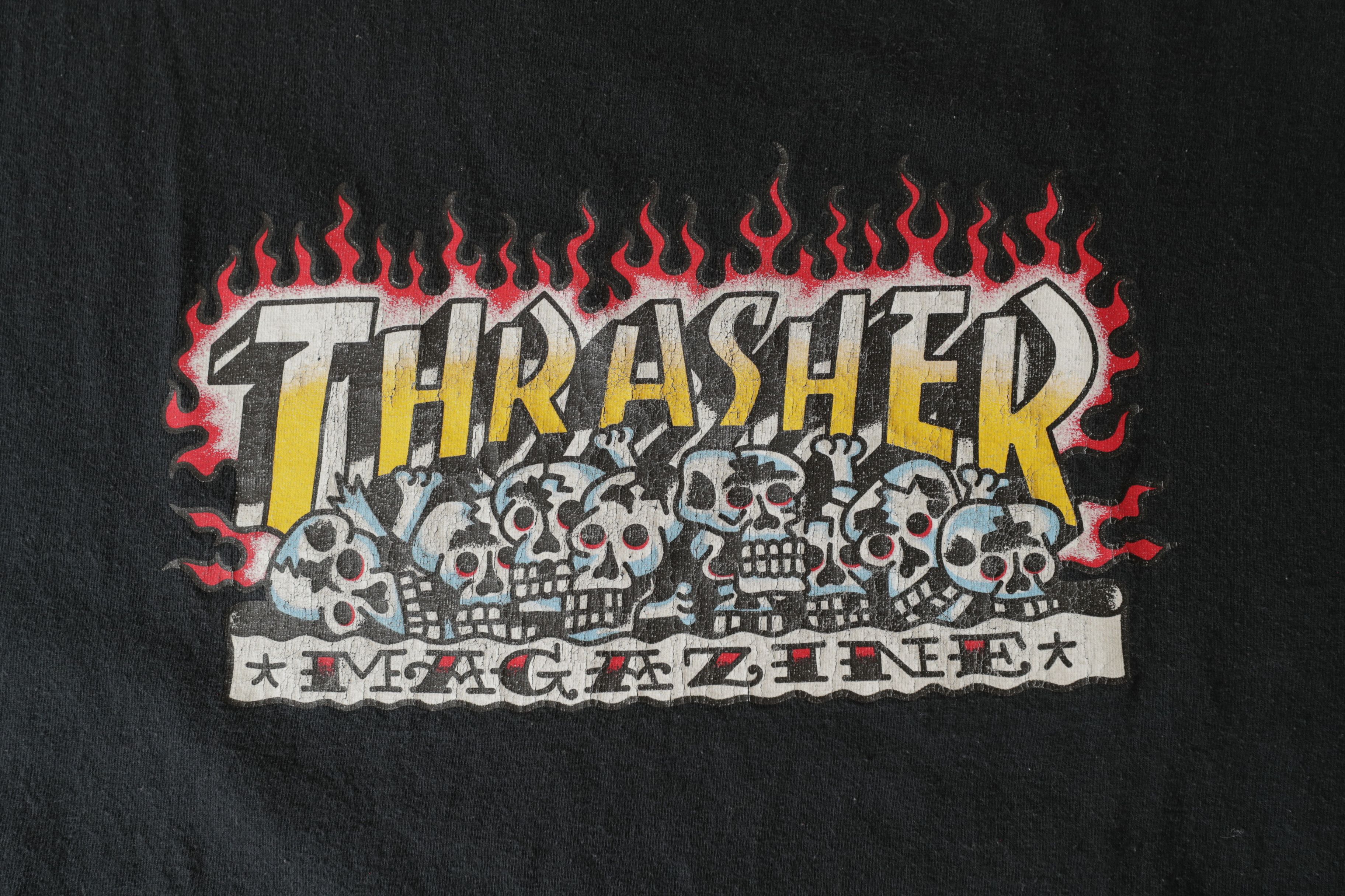 Thrasher Thrasher Bert Krak Skulls Logo Tee (XL) Size US XL / EU 56 / 4 - 4 Thumbnail