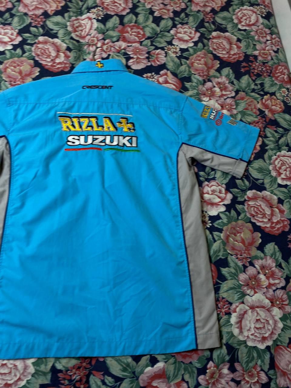 Vintage Vintage Rizla Suzuki Sponsor Big Logo Racing Team Motorsport Size US XL / EU 56 / 4 - 11 Thumbnail