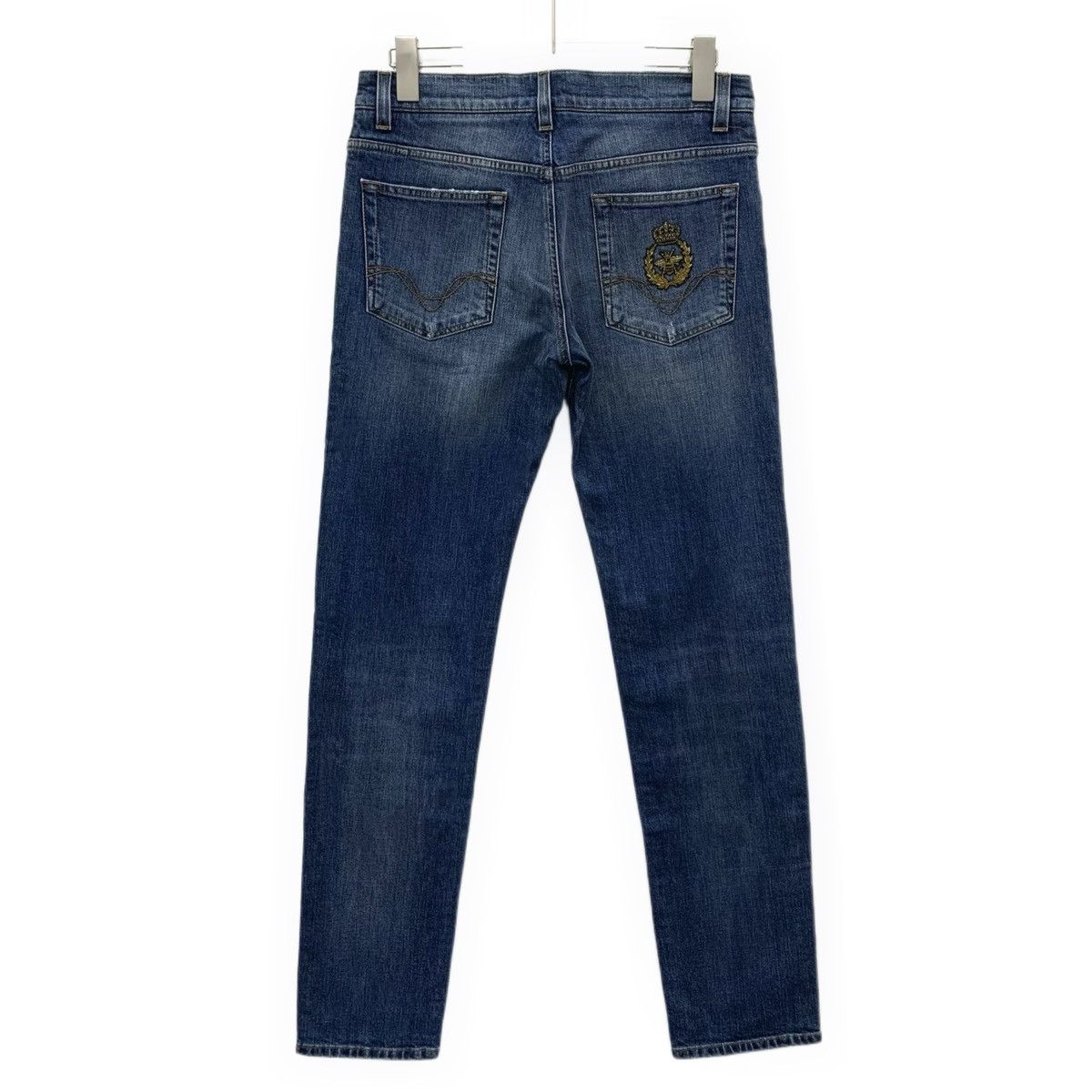 Dolce & Gabbana Dolce & Gabbana Dark Blue Distressed Denim Pants K26WX Size US 30 / EU 46 - 2 Thumbnail
