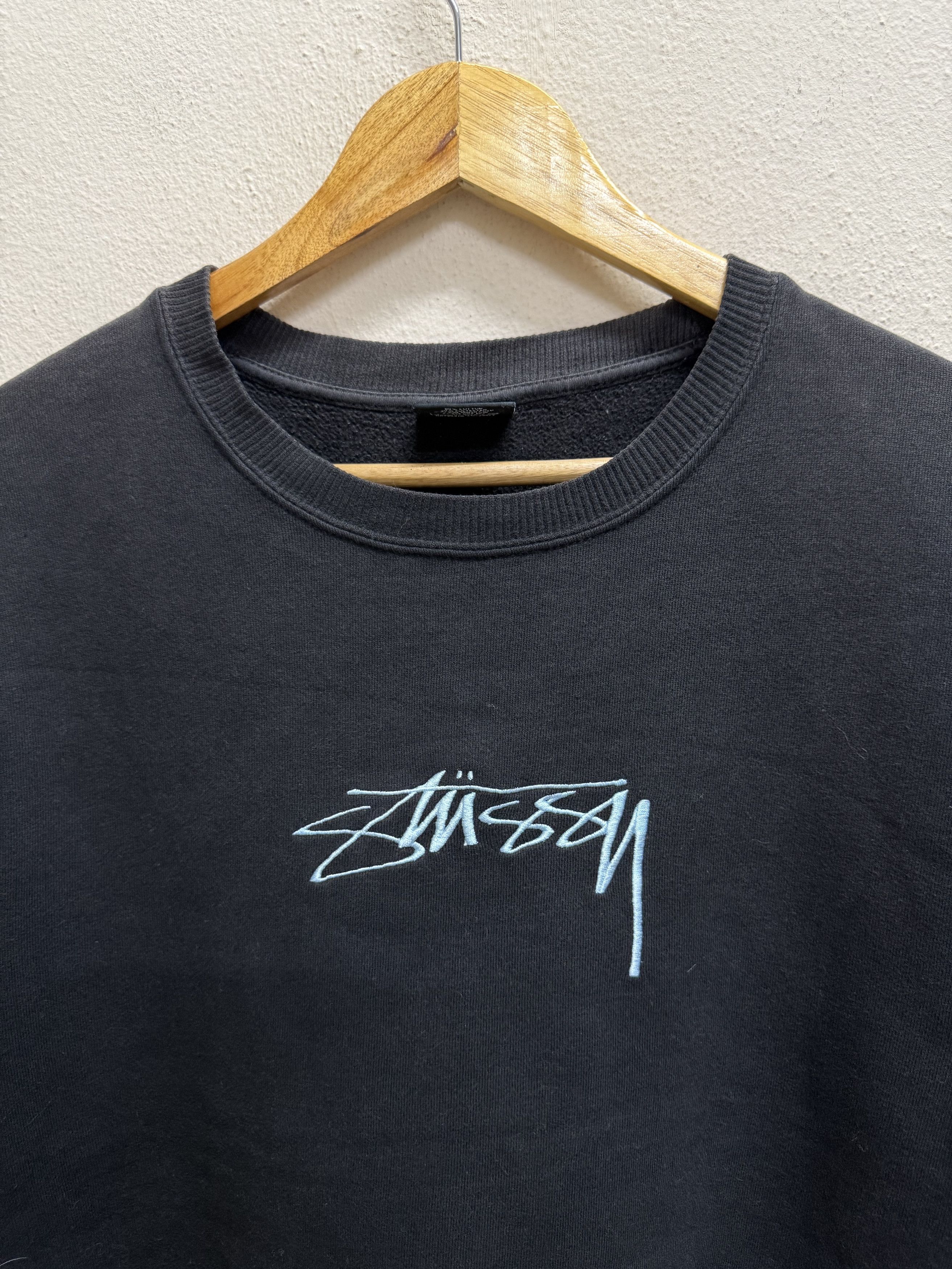 Japanese Brand × Stussy Stussy Embroidered Center Logo Sweatshirt Size US M / EU 48-50 / 2 - 16 Thumbnail