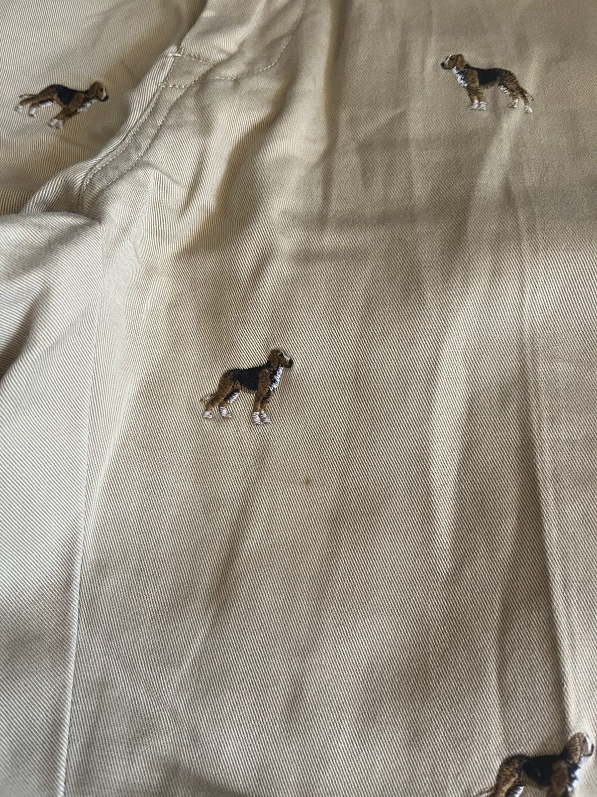 RRL Ralph Lauren POLO RALPH LAUREN DOG EMBROIDERY CHINOS 35x32 Size US 35 - 4 Thumbnail