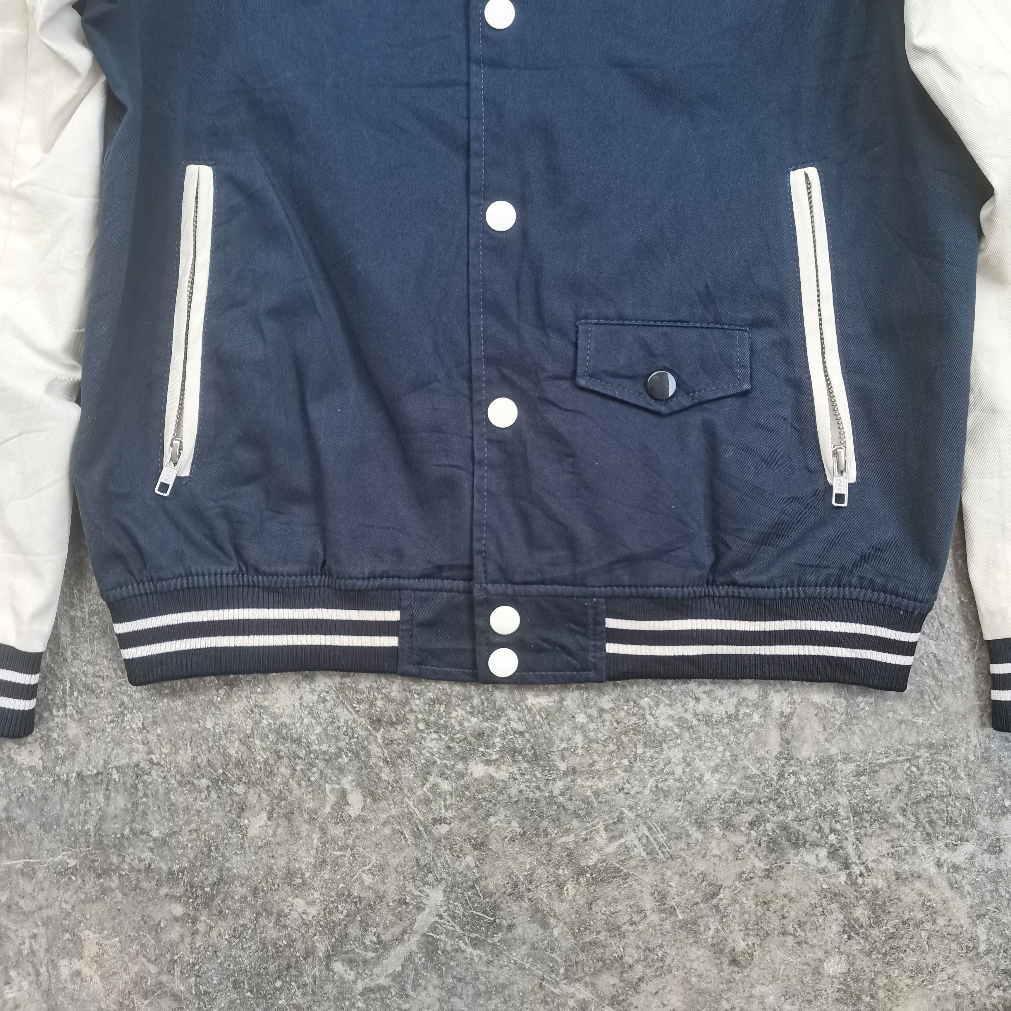 SHIPS × Ships Jet Blue Vintage SHIPS Jet Blue Varsity Light Jacket Size US L / EU 52-54 / 3 - 4 Thumbnail