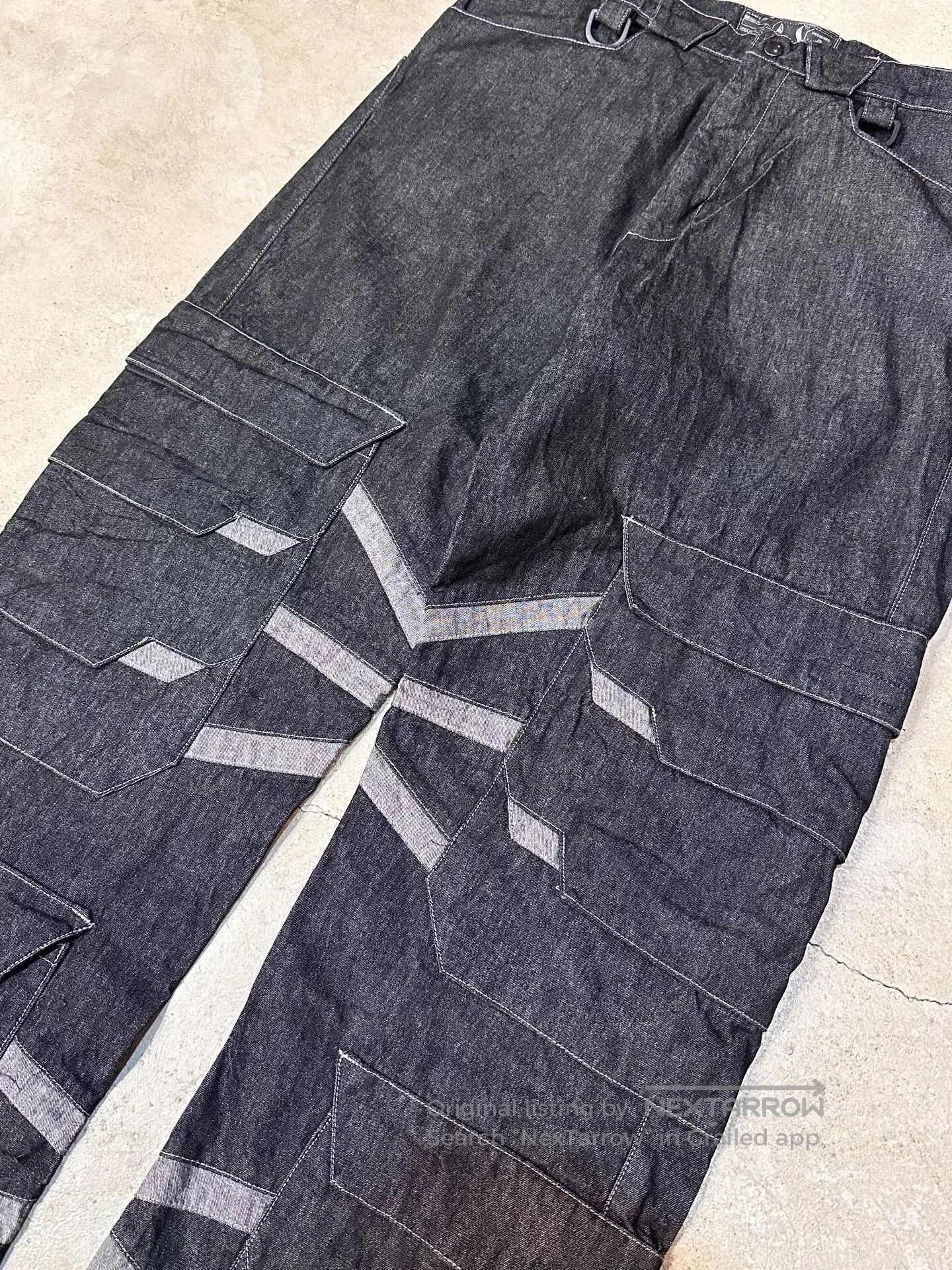 Vintage Vintage 90s Cyberdog Cargo Jeans. Size US 31 - 3 Thumbnail