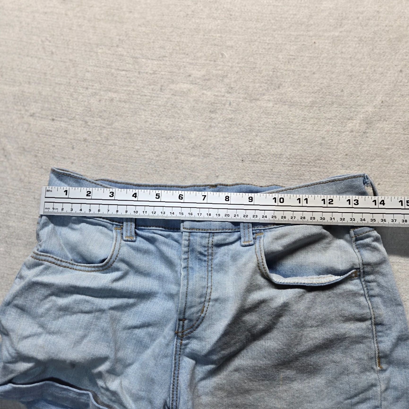 Old Navy Old Navy Shorts Denim Shorts Blue Ladies Women's 2 Regular Cotton Polyester Spandex Flat Front Stretch Mid Rise Blue Denim 90s? Size 26" / US 2 / IT 38 - 5 Thumbnail