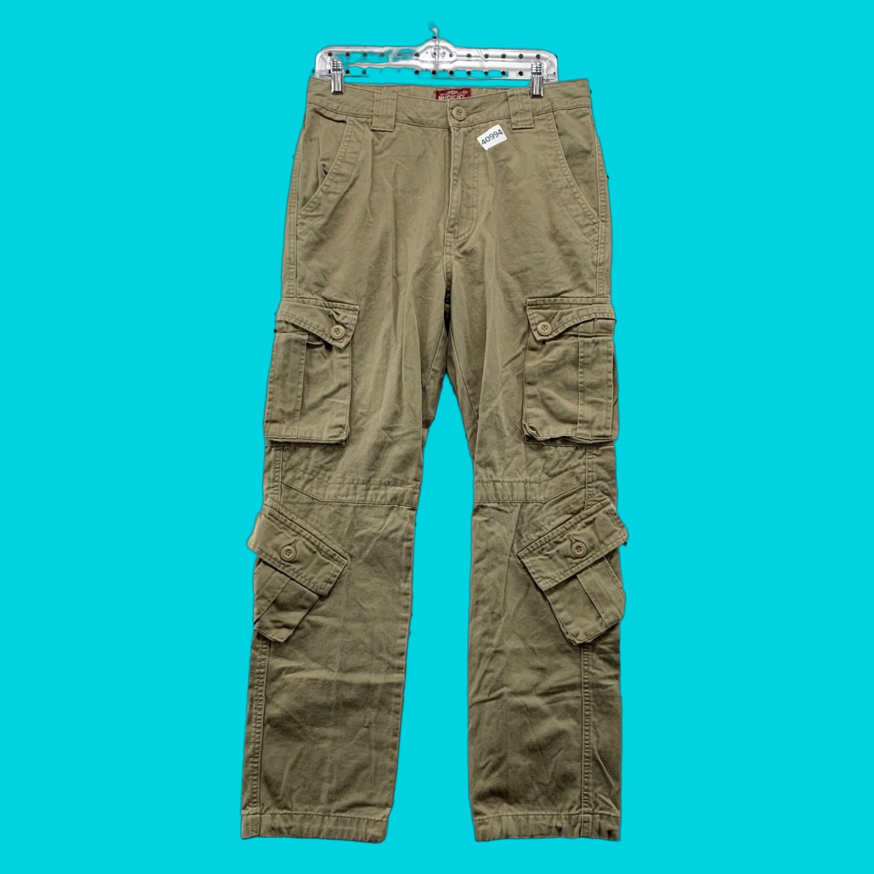Vintage VINTAGE Matchstick Cargo Pants Mens Size 30 Brown Utility Skater Relaxed Fit 32x29.5 Size US 30 / EU 46 - 1 Thumbnail