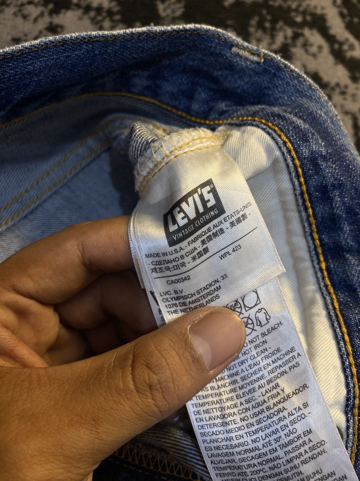 Junya Watanabe × Levi's Levi’s 501 XX Big E Sashiko Patchwork Selvedge Denim 🔥 Size US 32 / EU 48 - 4 Thumbnail