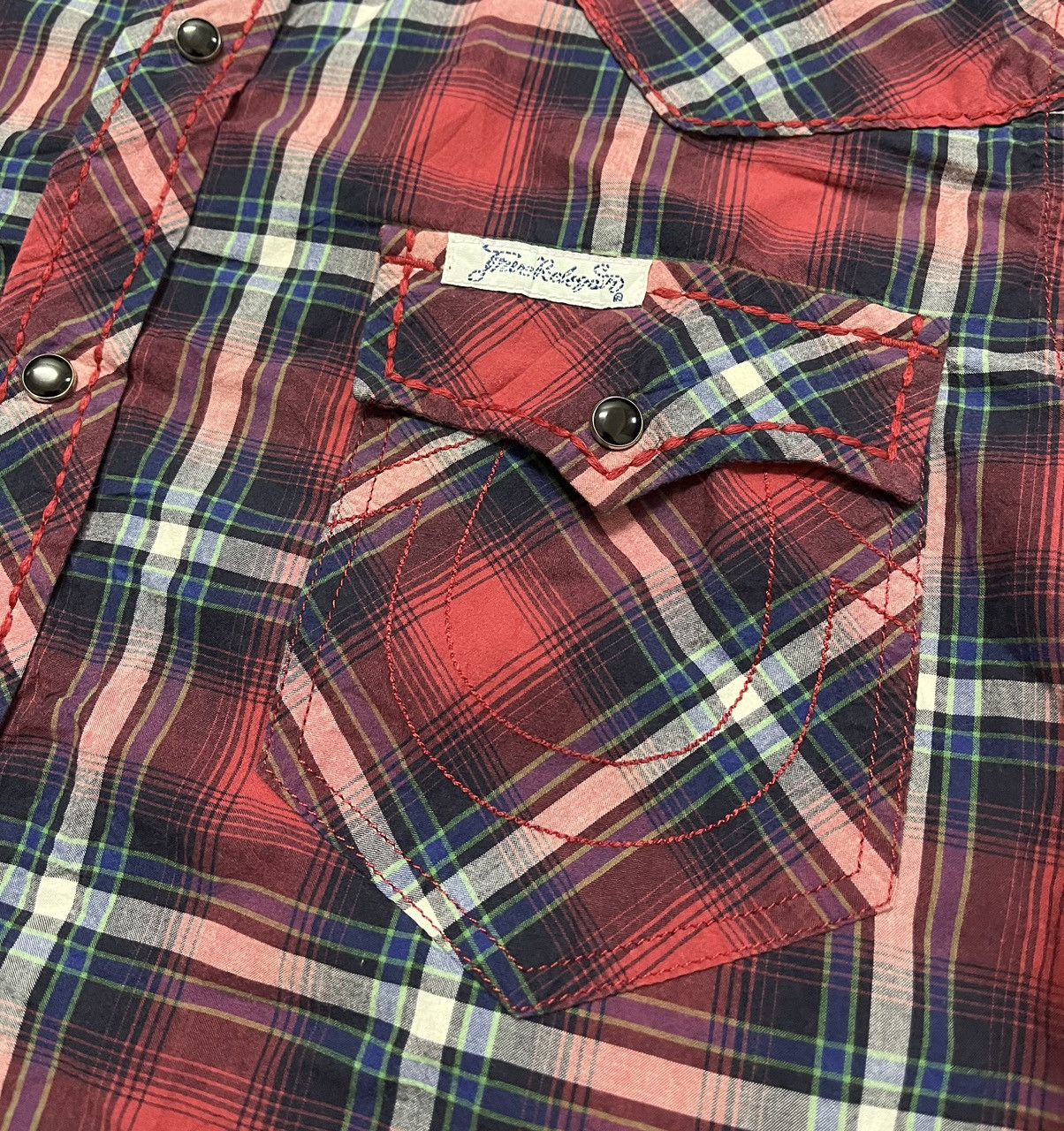 True Religion TRUE RELIGION Western Flannel Rare Button Up Shirt Size US XL / EU 56 / 4 - 1 Thumbnail