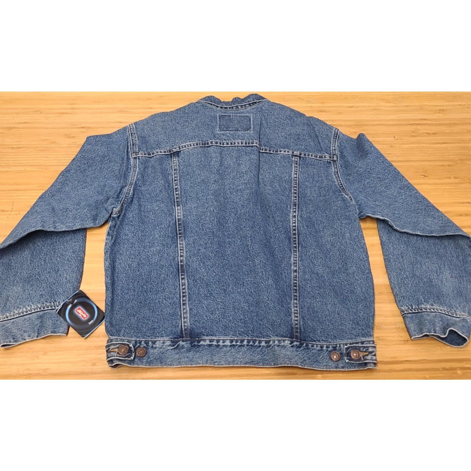 Denime VINTAGE Levi Strauss Trucker Denim Jean Full Button Jacket XL Womens Blue Regular 2000s Size 40" / US 18 - 7 Thumbnail