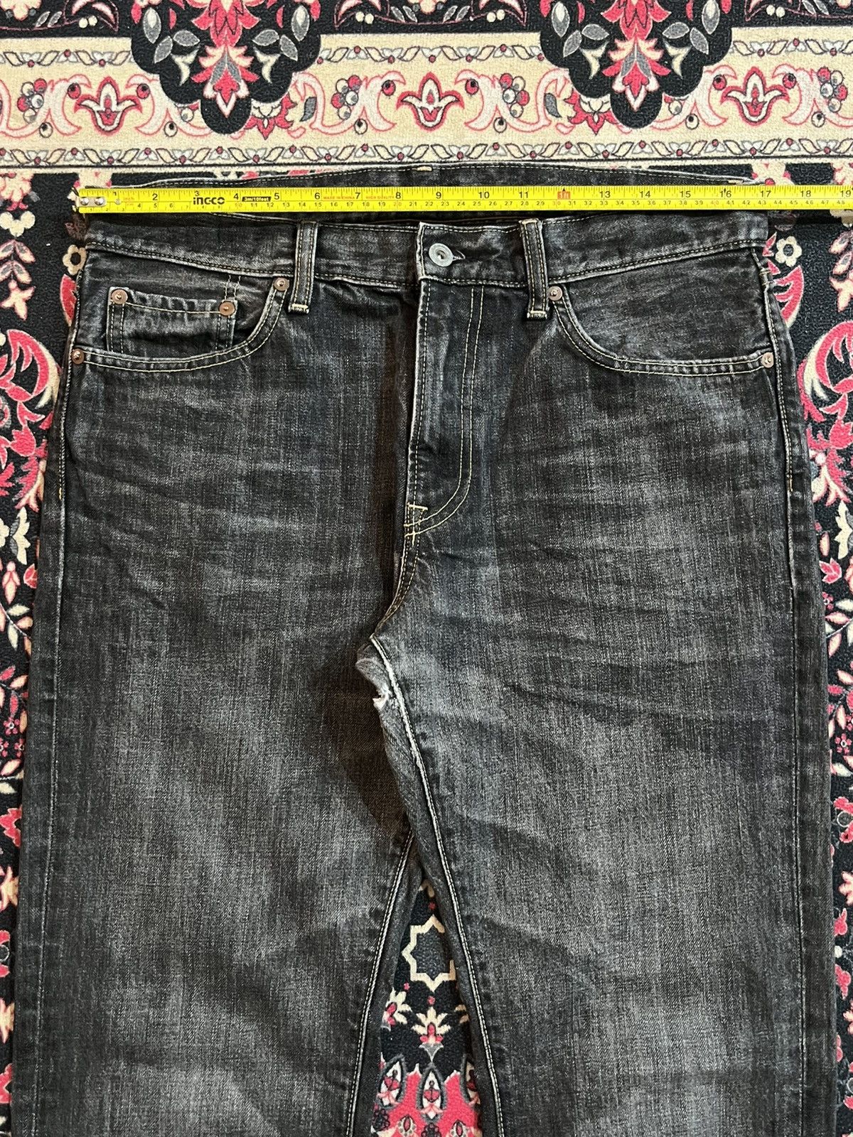 Undercover × Uniqlo Vintage Uniqlo UJ Dark Whisker Regular Fit Straight Leg Jean Size US 33 - 11 Thumbnail