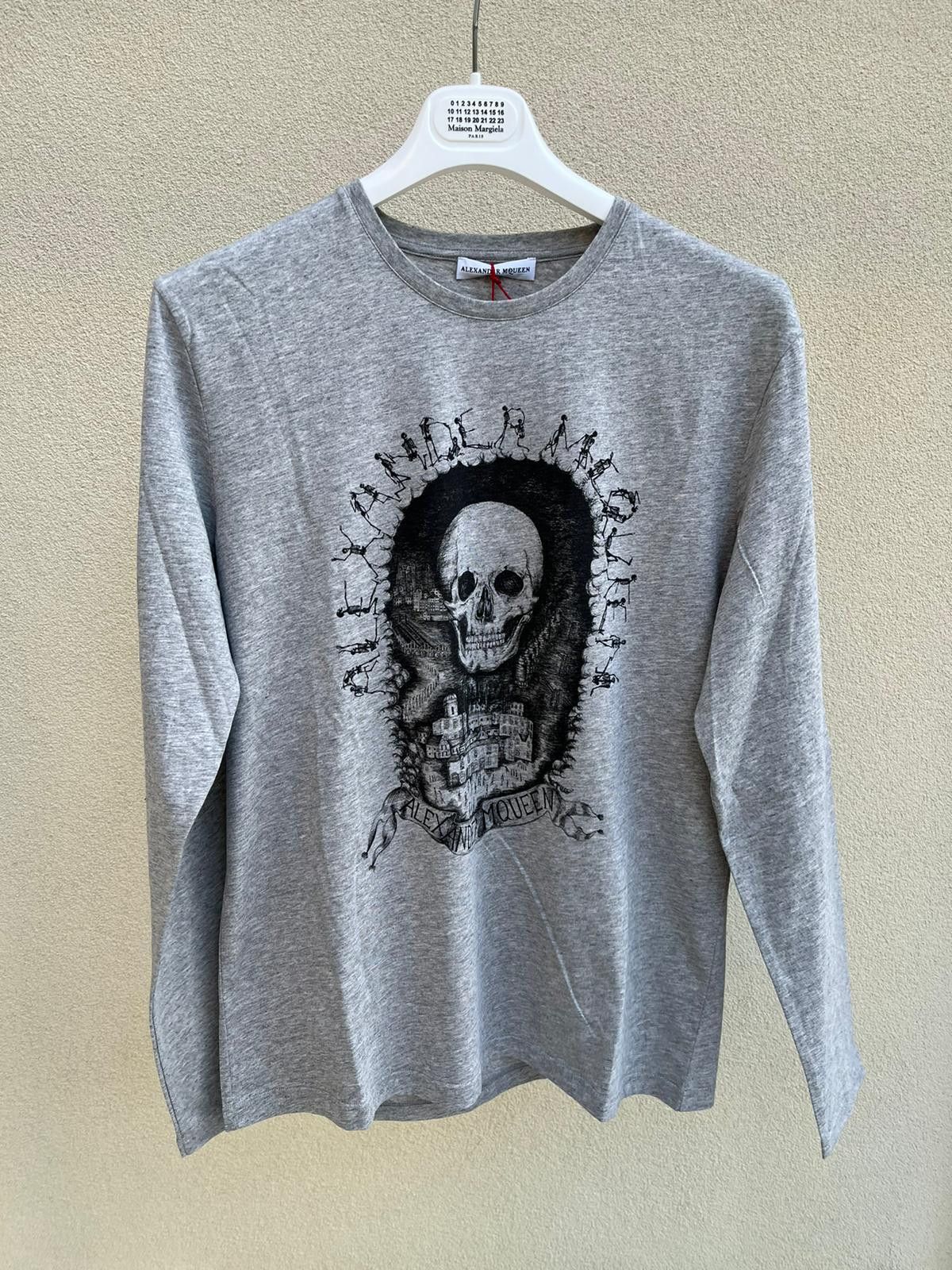 Skeleton T-Shirt LS in Grey