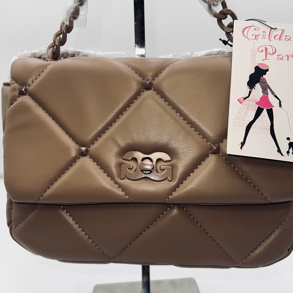 Other Gilda Paris Tone on Tone Small Quilted Handbag Size ONE SIZE - 1 Thumbnail