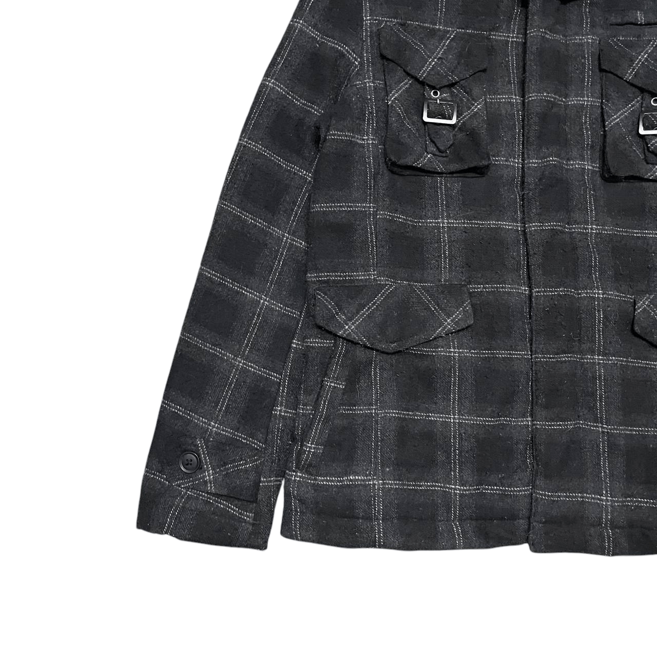 In The Attic Vintage In The Attic Plaid Fur Hooded Jacket Size US L / EU 52-54 / 3 - 3 Thumbnail