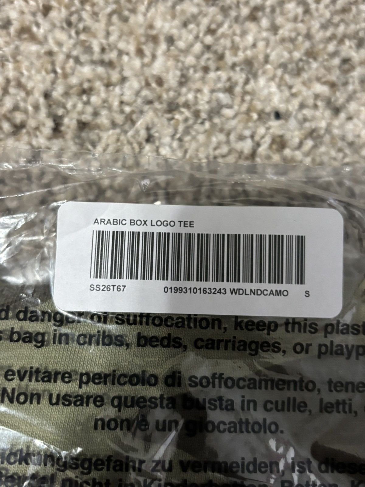 Supreme Supreme Arabic Box logo Size US S / EU 44-46 / 1 - 5 Thumbnail