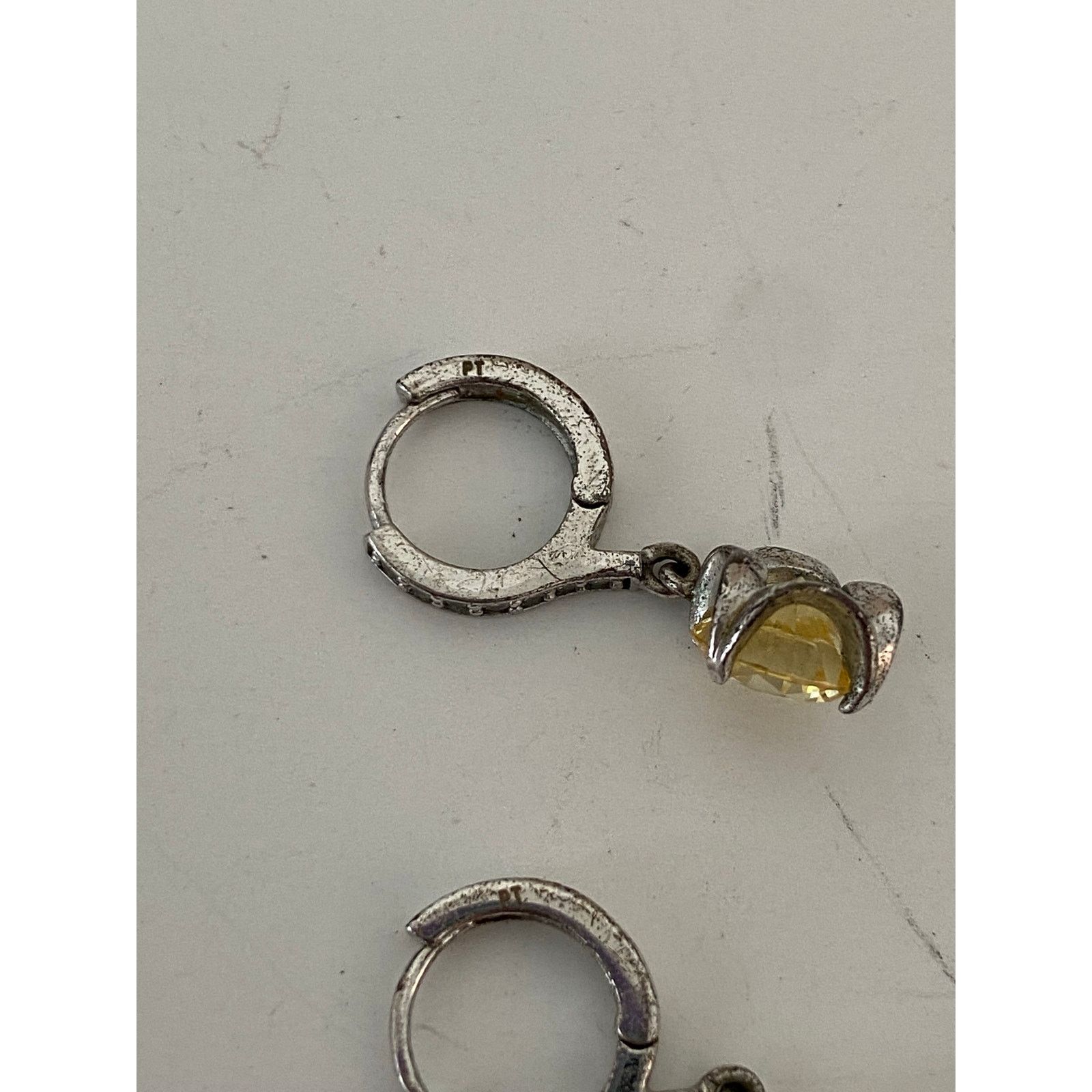 Other Simulated Gemstone Hoop Earrings - Fair Condition Size ONE SIZE - 4 Thumbnail