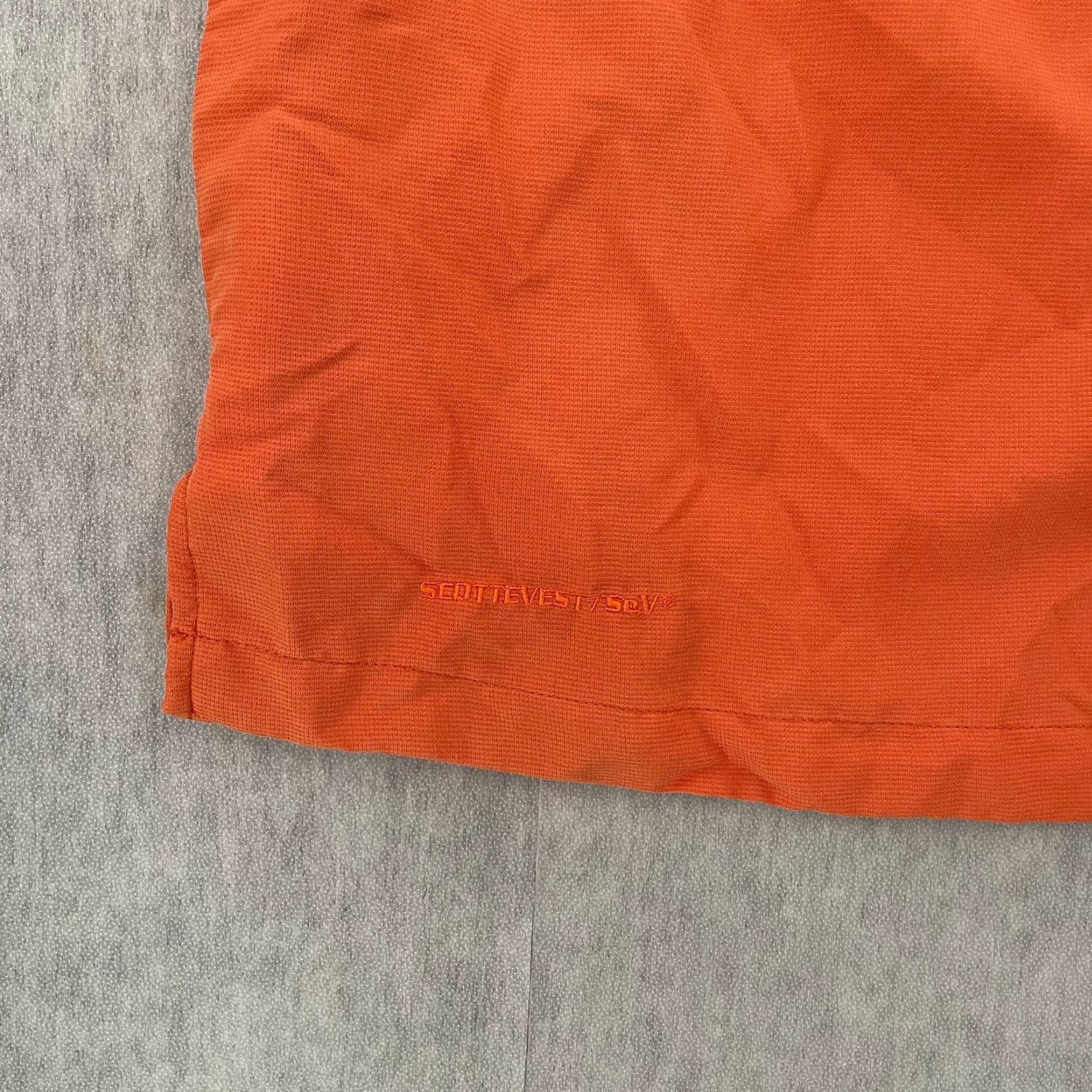 Vintage SCOTTeVEST Shirt Adult 2XL Orange Travel Hidden Pockets Button-Up Collared Men XX-Large Casual, Workwear, Outdoor 90s Theme N/A Size US XXL / EU 58 / 5 - 4 Thumbnail