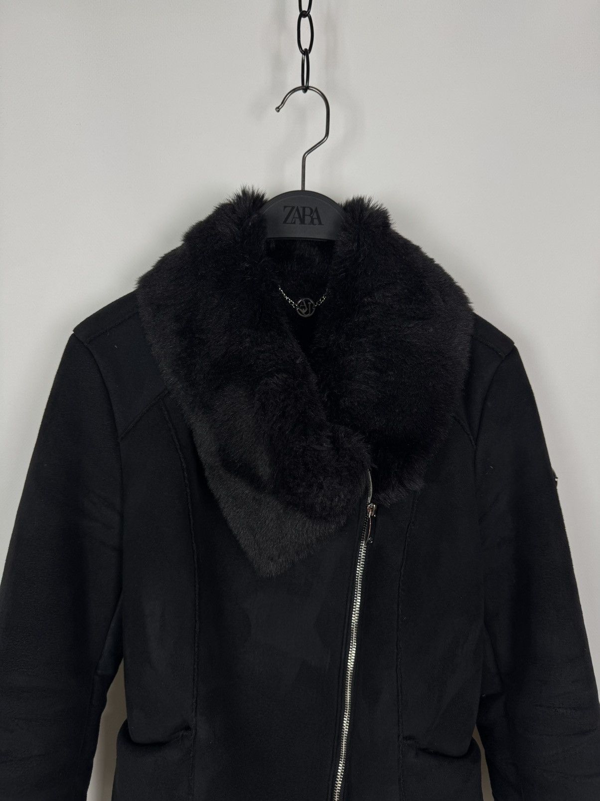 Armani Armani Jeans Faux Suede Fur Rider Jacket Size M / US 6-8 / IT 42-44 - 4 Thumbnail