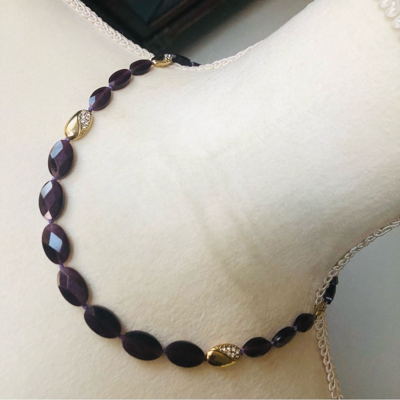 Monet Vintage Monet graduated genuine faceted amethyst necklace Size ONE SIZE - 1 Thumbnail