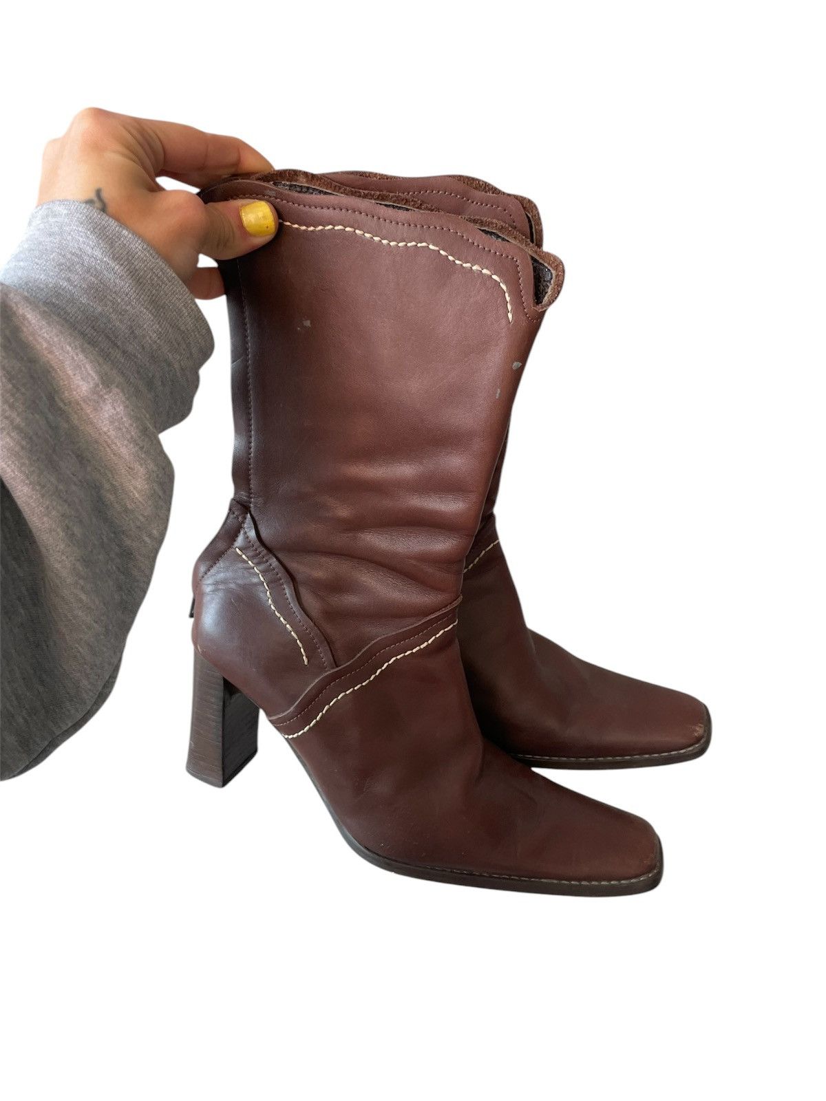 Vintage Vintage leather boots Size US 6.5 / IT 36.5 - 1 Thumbnail