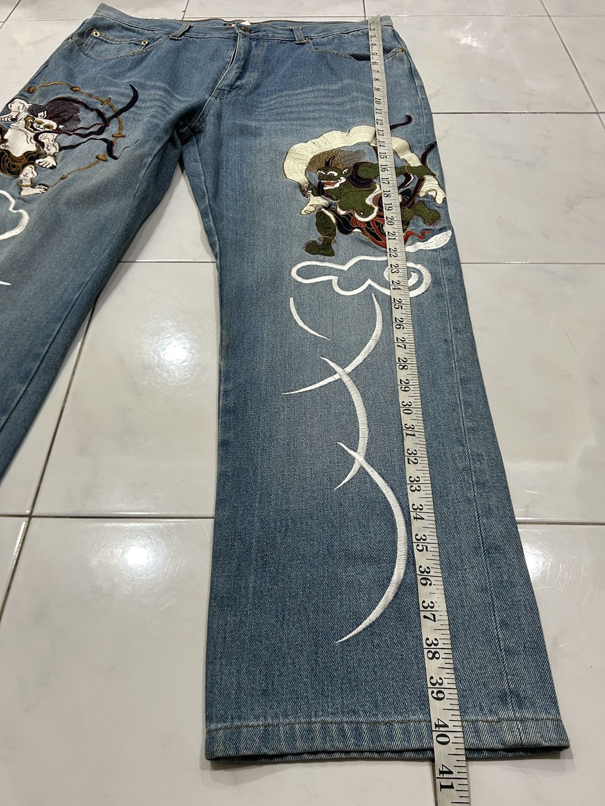 Japanese Brand Y2K Hisyouhakurei Wagara ‘Oni Sukajan’ Embroidery Size US 38 / EU 54 - 17 Thumbnail