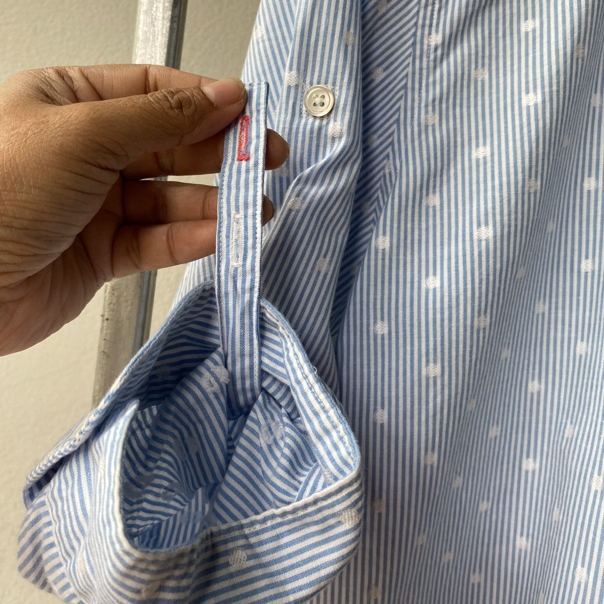 Frapbois FRAPBOIS Light Blue Stripe Polka Dot Shirt Size M / US 6-8 / IT 42-44 - 7 Thumbnail