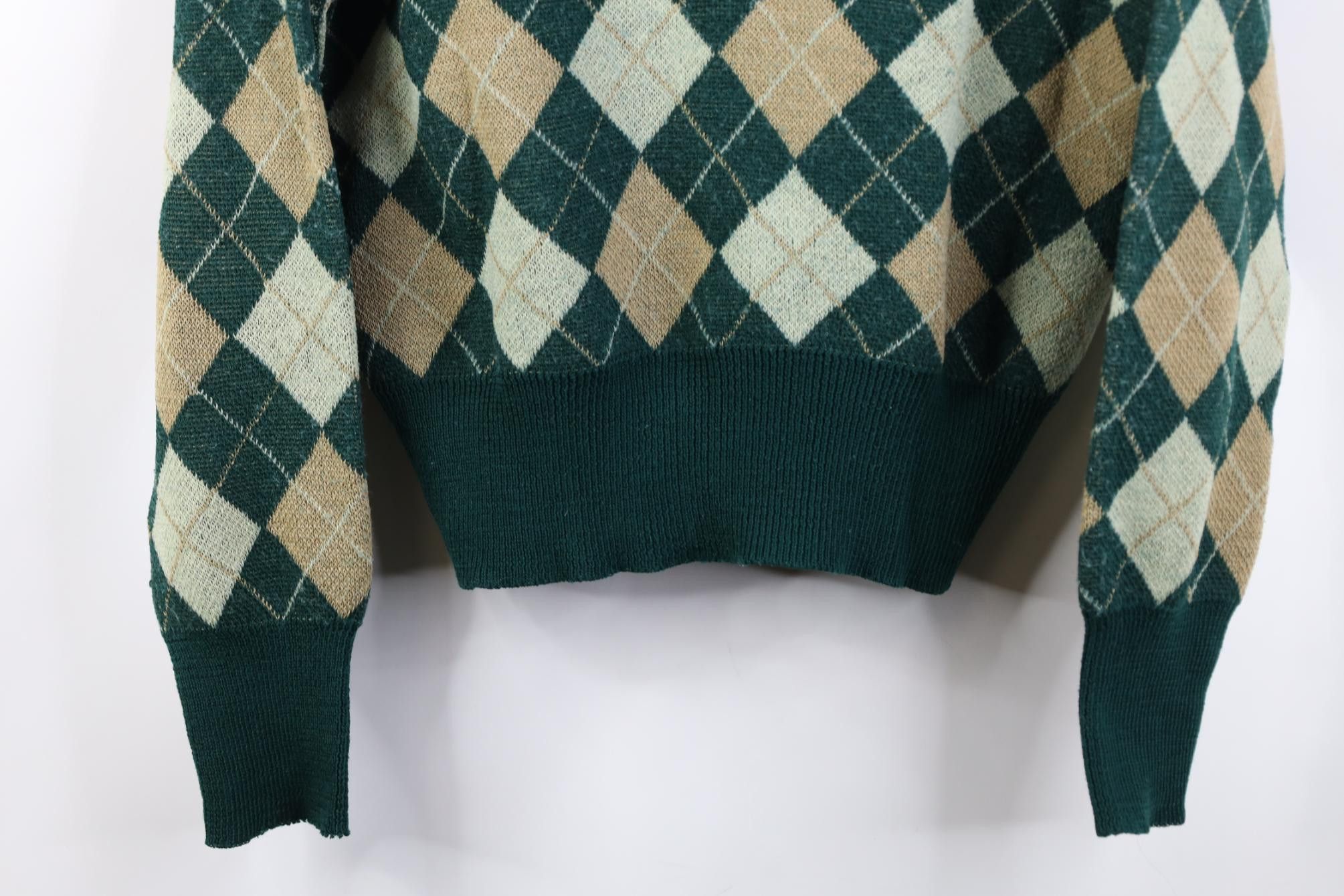 Vintage Vintage 60s 70s Streetwear Boxy Fit Knit Argyle Sweater USA Size US XL / EU 56 / 4 - 3 Thumbnail
