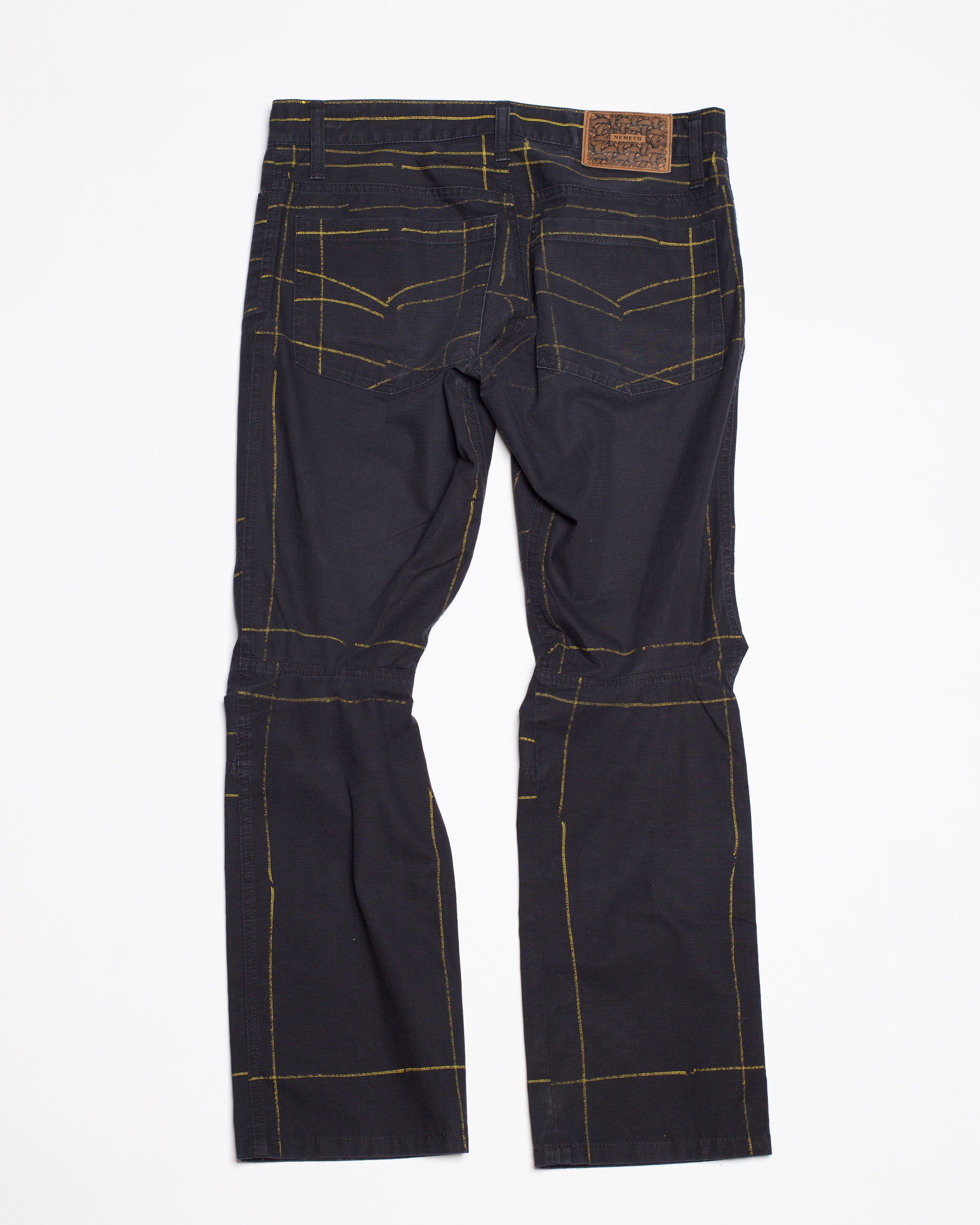 Christopher Nemeth Christopher Nemeth 3D Sketch Trousers Size US 29 - 2 Thumbnail