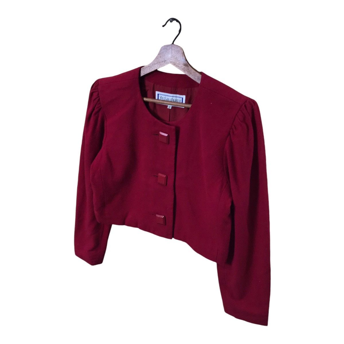 Vintage Vintage Yves Saint Laurent Crop Top Jacket Size M / US 6-8 / IT 42-44 - 3 Thumbnail