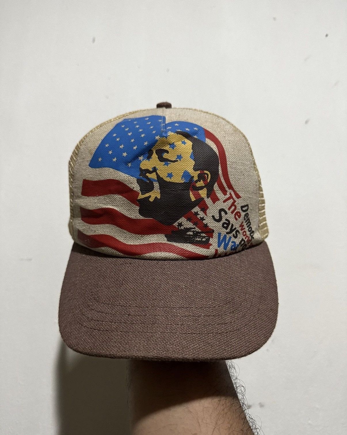 Japanese Brand VTG Martin Luther Worldwar Peace Trucker Hat Size ONE SIZE - 1 Thumbnail