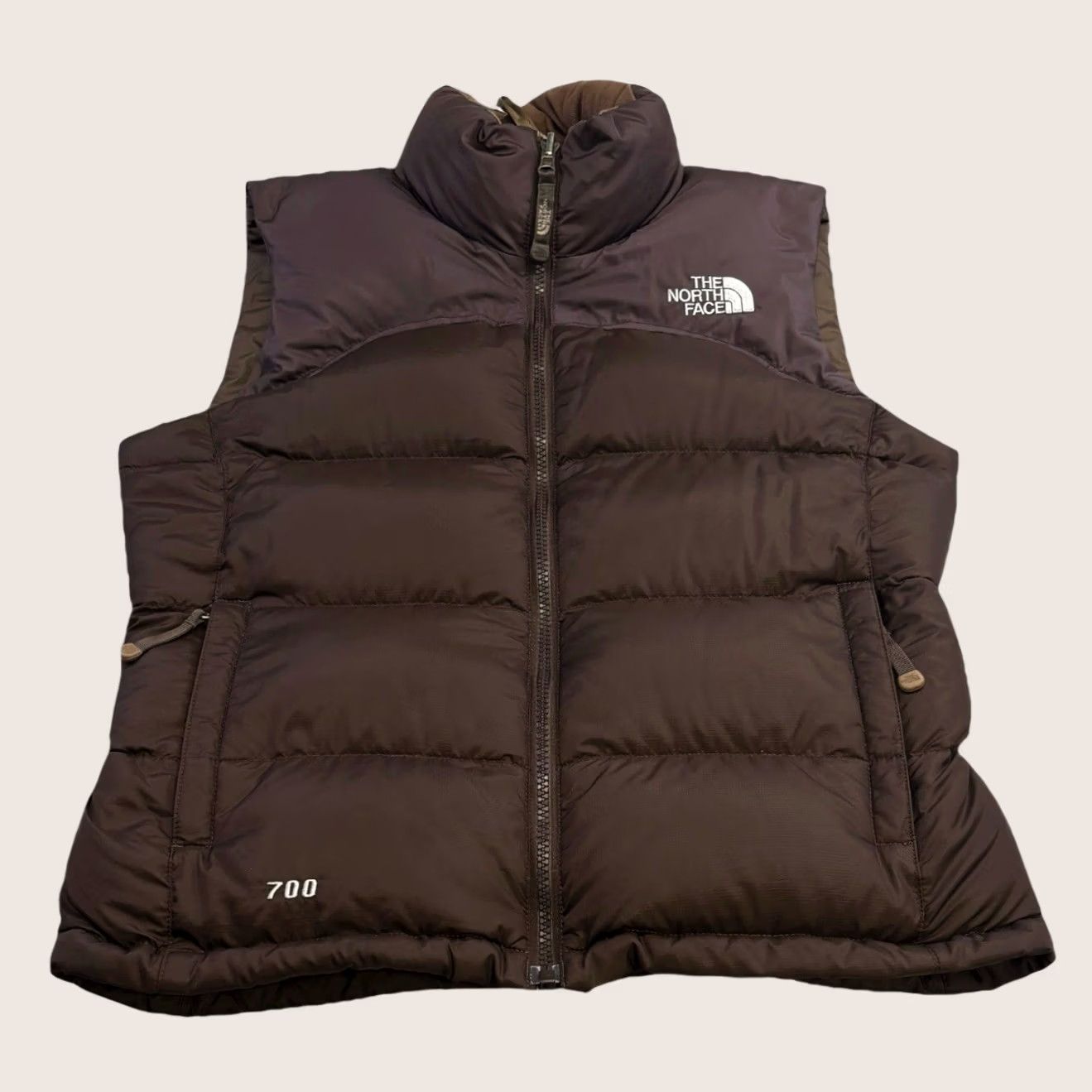 The North Face VINTAGE The North Face Nuptse 90s Down Gilet Bodywarmer Women’s Small Brown Sleeve-less Zip Size S / US 4 / IT 40 - 1 Thumbnail