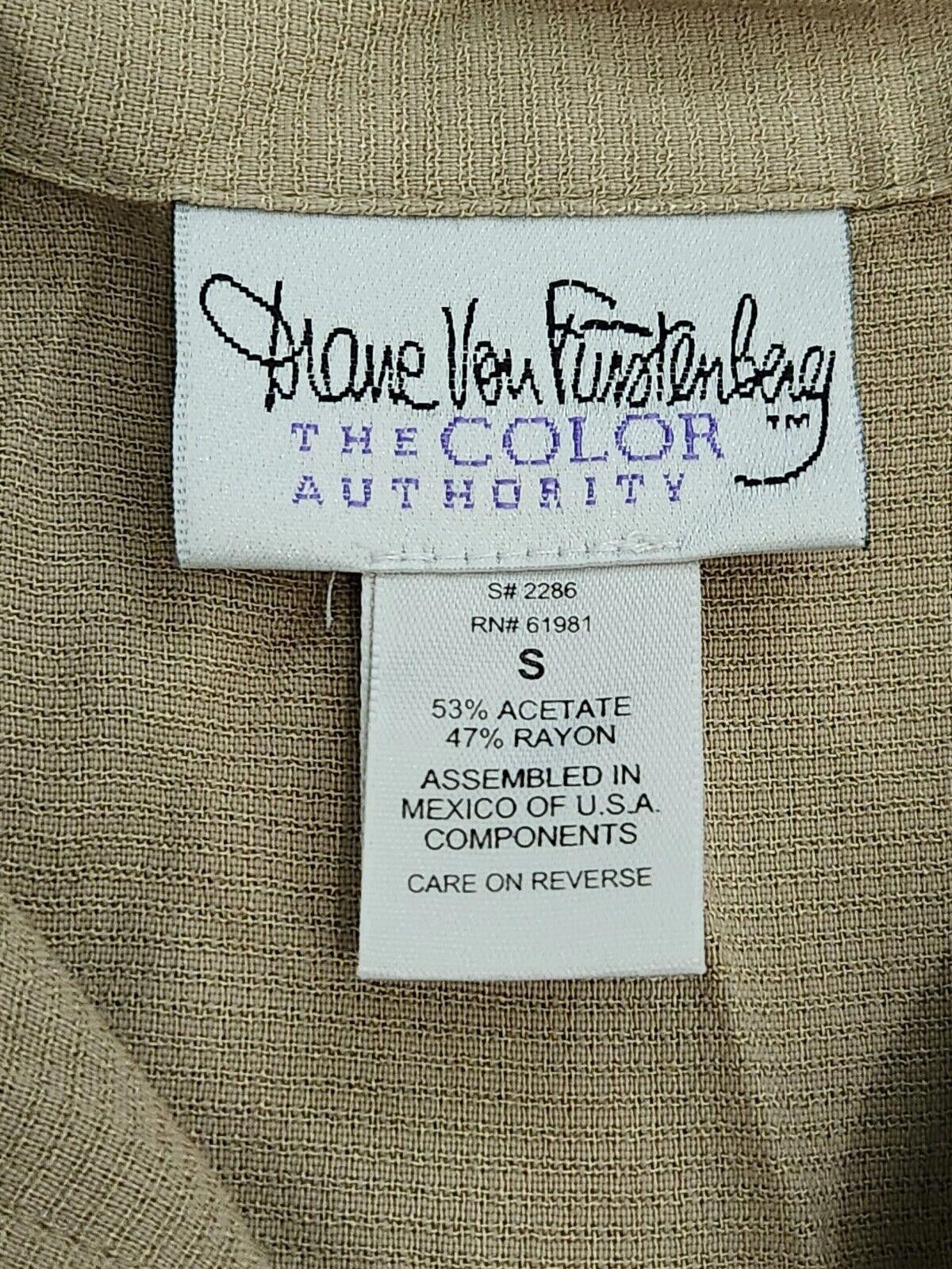 Diane von Furstenberg Diane Von Furstenberg Dress Small Khaki The Color Authority Size S / US 4 / IT 40 - 3 Thumbnail