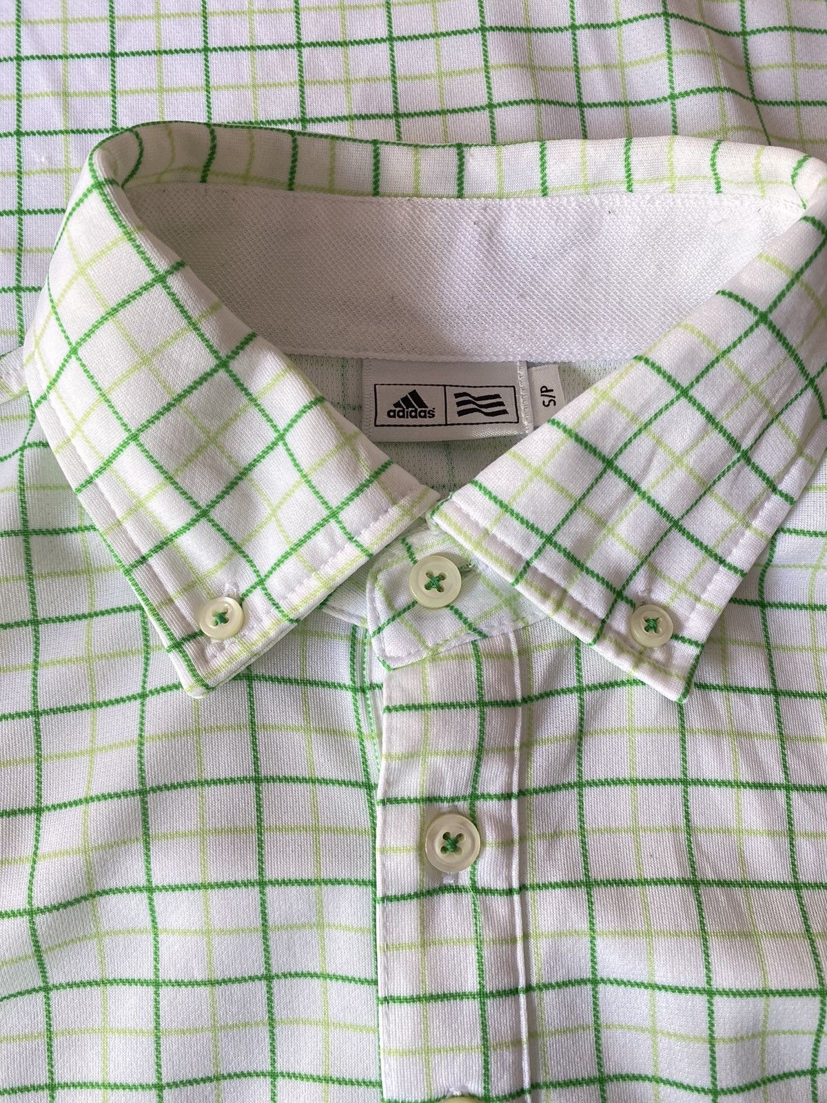 Adidas Adidas c Stell McCartney grid print shirt Size US S / EU 44-46 / 1 - 8 Thumbnail