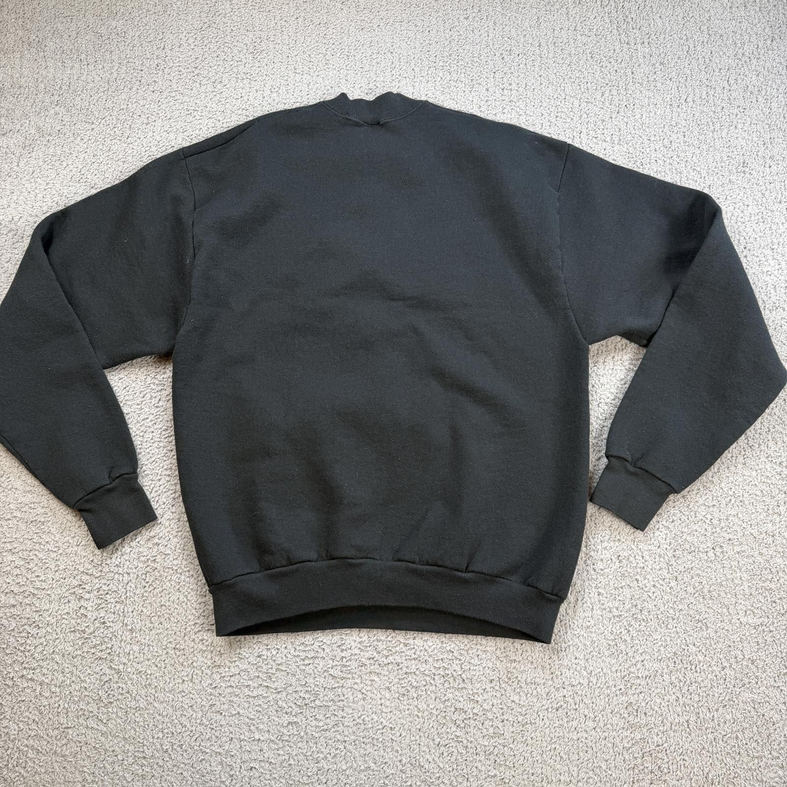 Fruit Of The Loom Vintage Pittsburgh Steelers Crewneck Sweatshirt 90s XL Black Size US XL / EU 56 / 4 - 2 Thumbnail