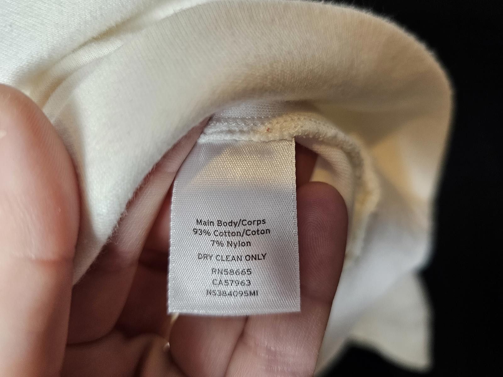 Other Nordstrom Signatures Top Cream Womens Size M Sleeve Ruffle Size M / US 6-8 / IT 42-44 - 5 Thumbnail