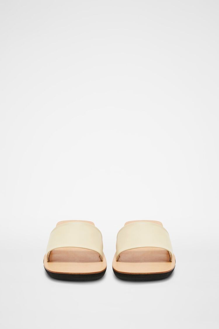Jil Sander o1y1025 Slippers in Cream Size US 8 / IT 38 - 2 Thumbnail