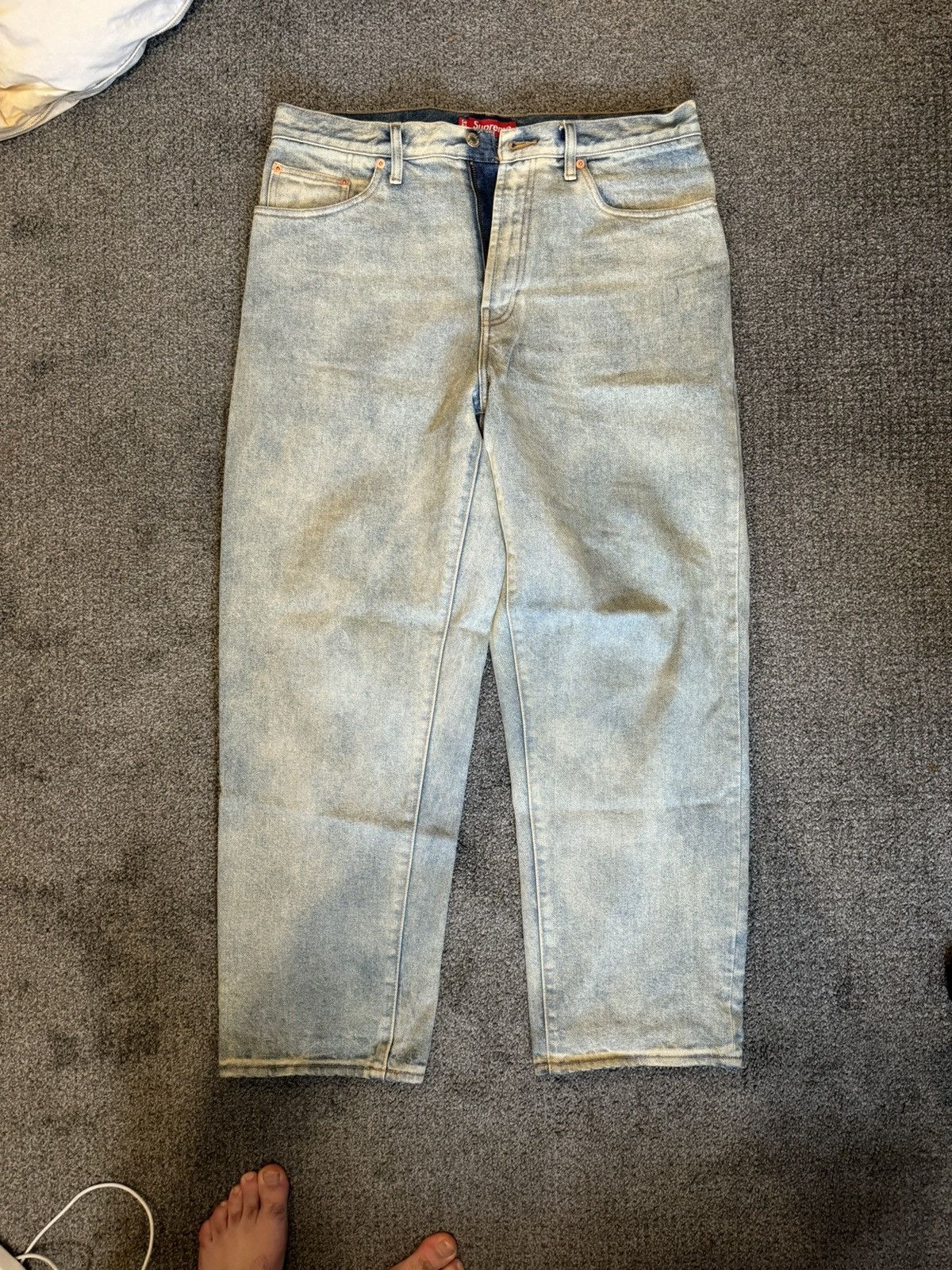 Supreme Supreme Baggy Jeans - Dirty Indigo | Grailed