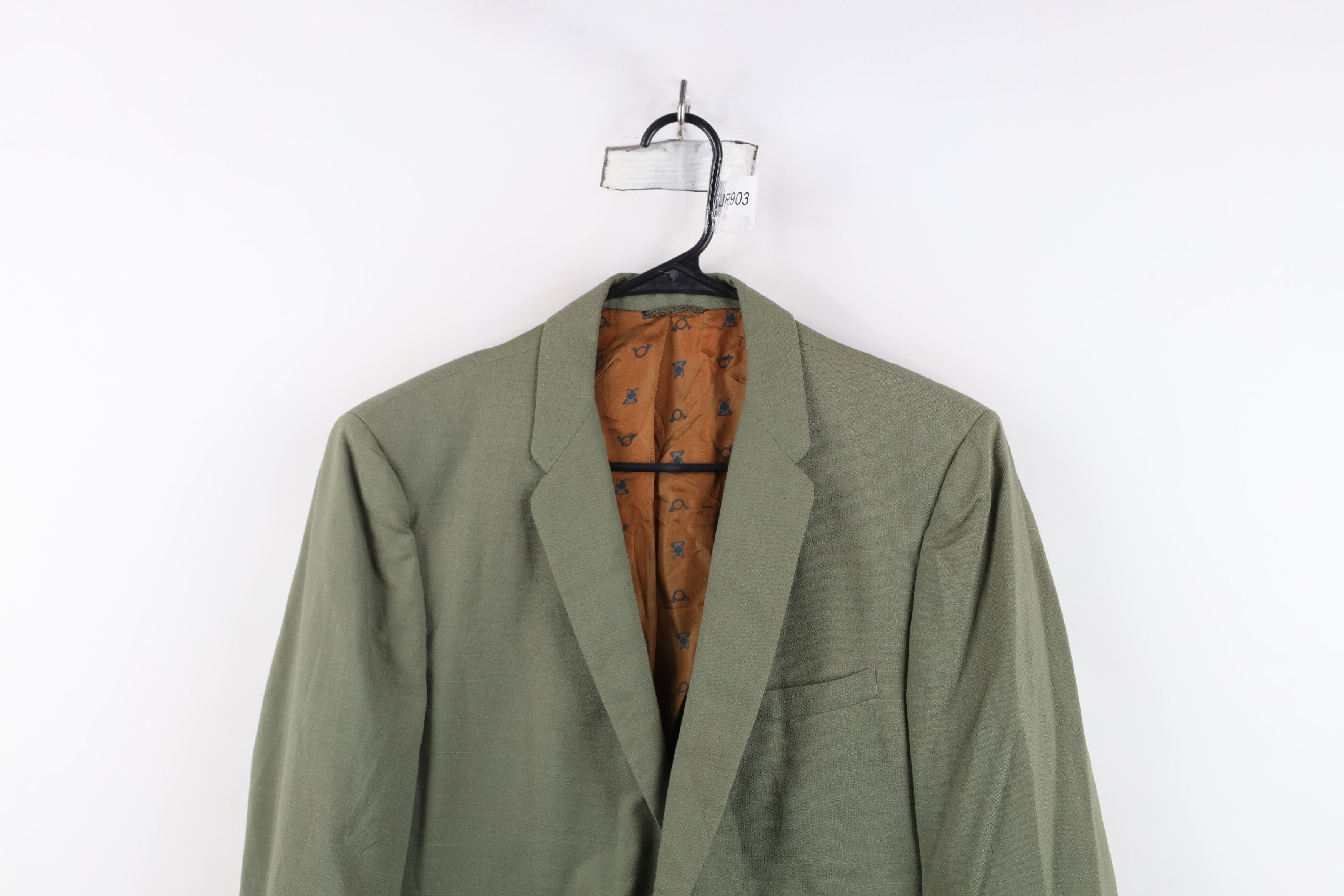 Vintage Vintage 50s Palm Beach 2 Button Suit Jacket Blazer Green USA Size US L / EU 52-54 / 3 - 2 Thumbnail
