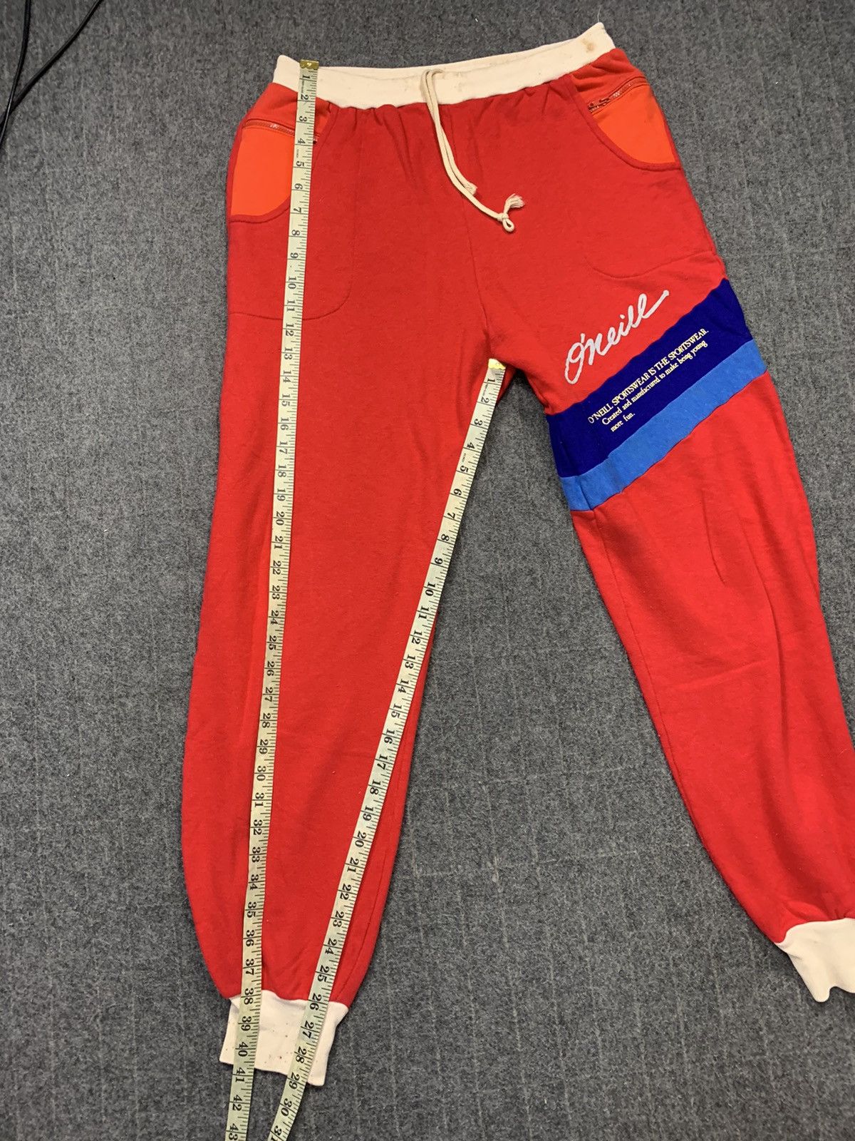 O'Neill 80s Oneill Sportswear Jogger Sweatpant Unisex Size US 30 / EU 46 - 14 Thumbnail