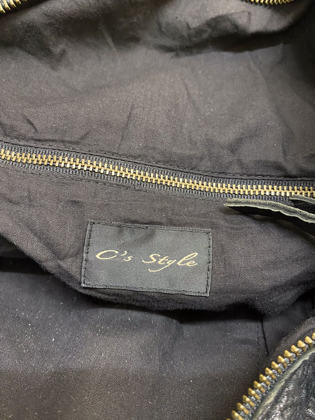 Japanese Brand O’S Style Multipocket Leather Black Bag Size ONE SIZE - 8 Thumbnail
