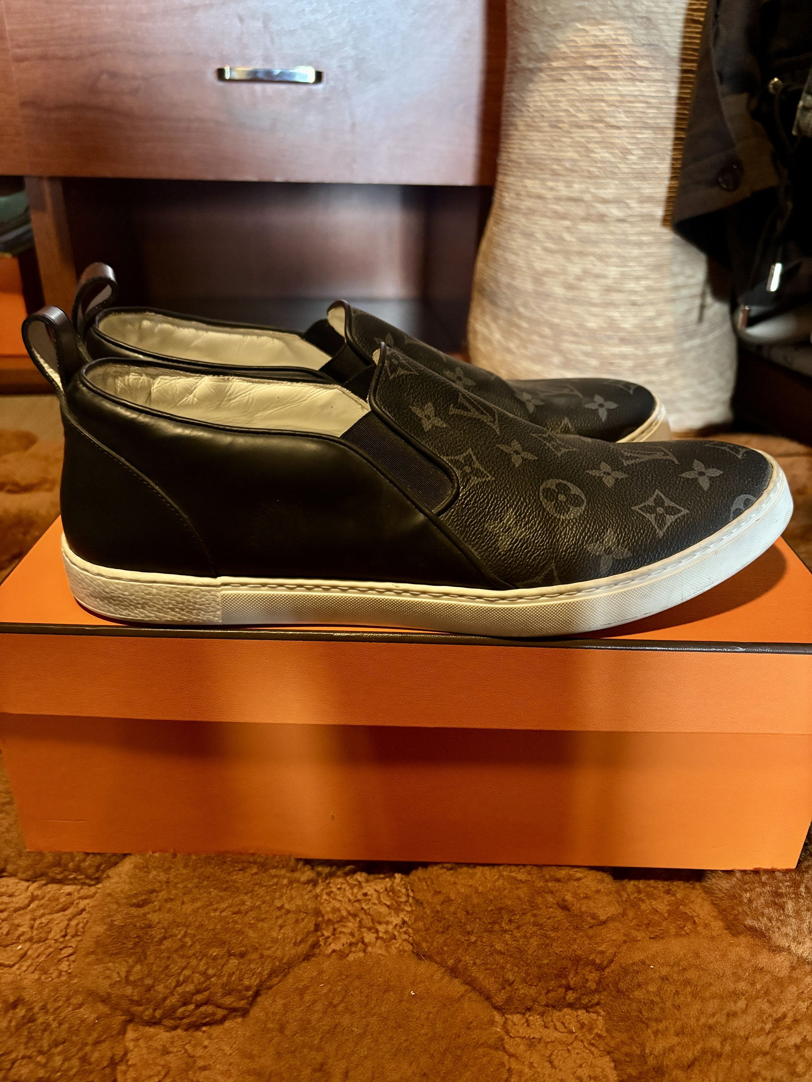 Louis Vuitton LV Monogram Sneakers | Monogram Eclipse slip on sneakers Size US 9.5 / EU 42-43 - 1 Thumbnail