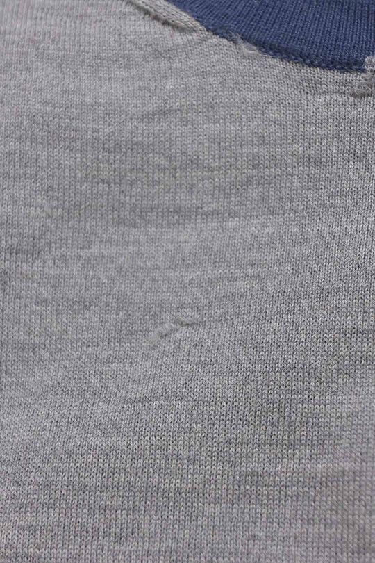 Maison Margiela o1y0625 Crewneck Sweater in Gray/Navy Blue Size XL / US 12-14 / IT 48-50 - 5 Thumbnail