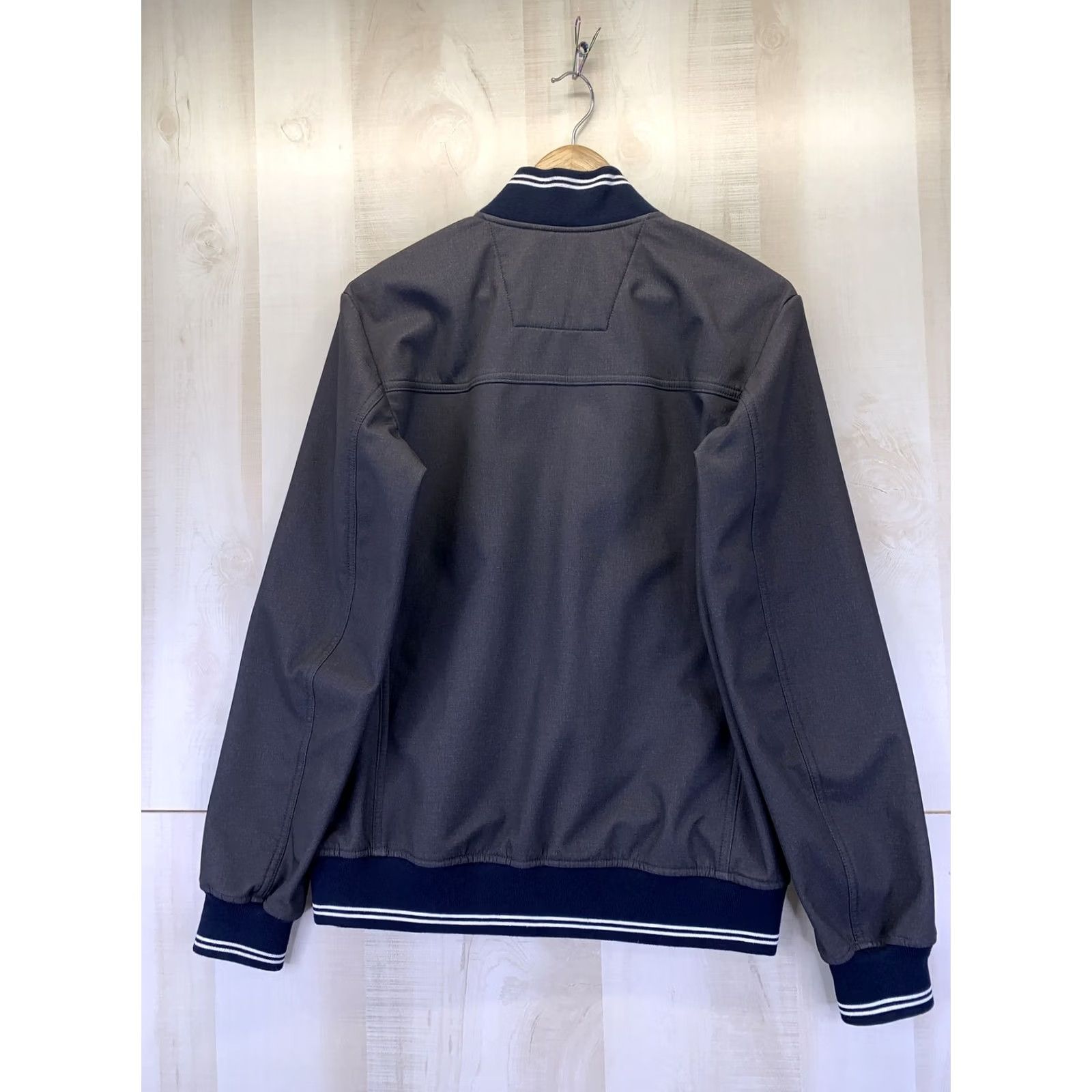 Nautica NAUTICA Mens Jacket Softshell Wind Water Resistant Lined Small Gray/Blue Zip Pockets Logo Classic Vintage: No Size US S / EU 44-46 / 1 - 8 Thumbnail
