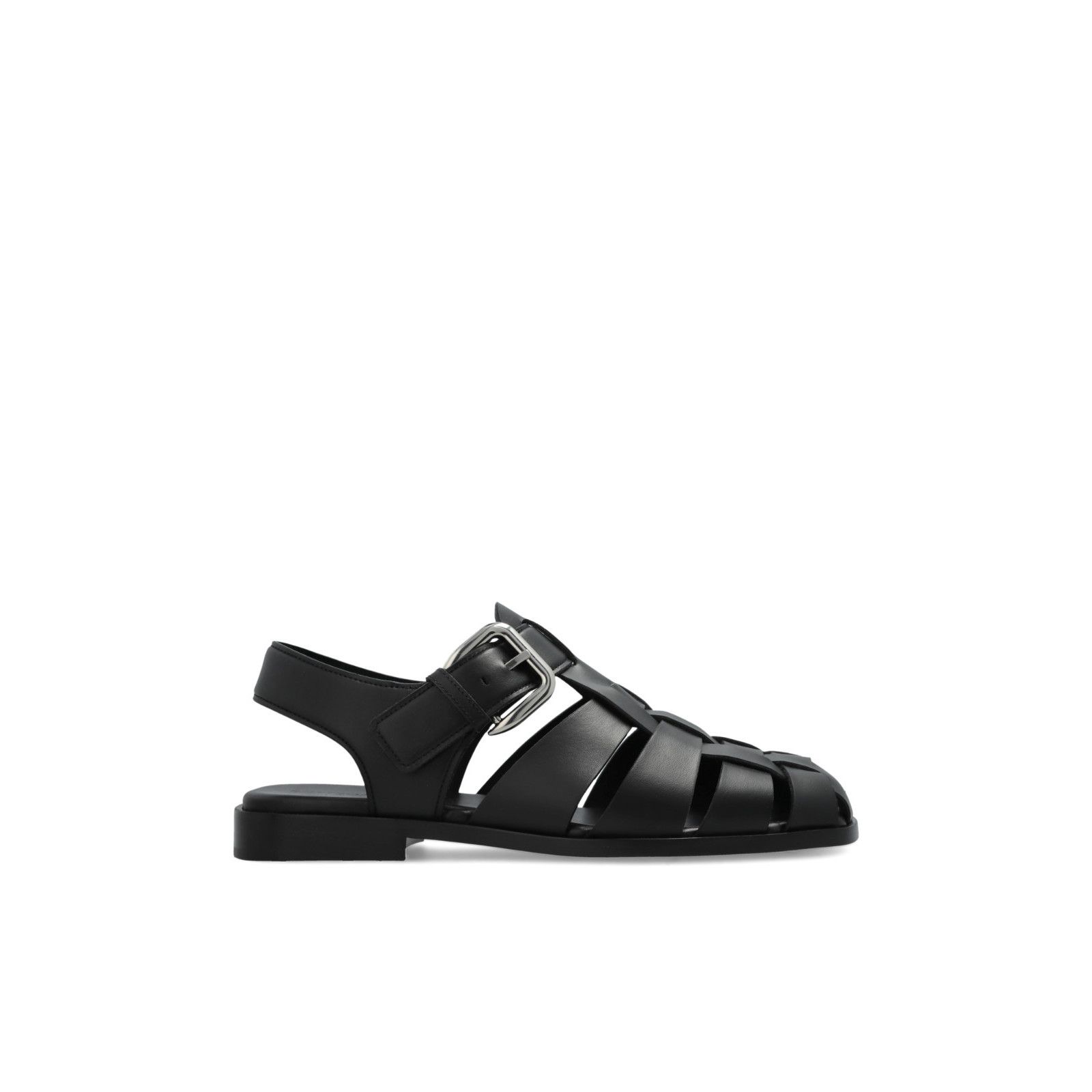 BOTTEGA VENETA Daddy Black Leather Sandals New And Authentic
